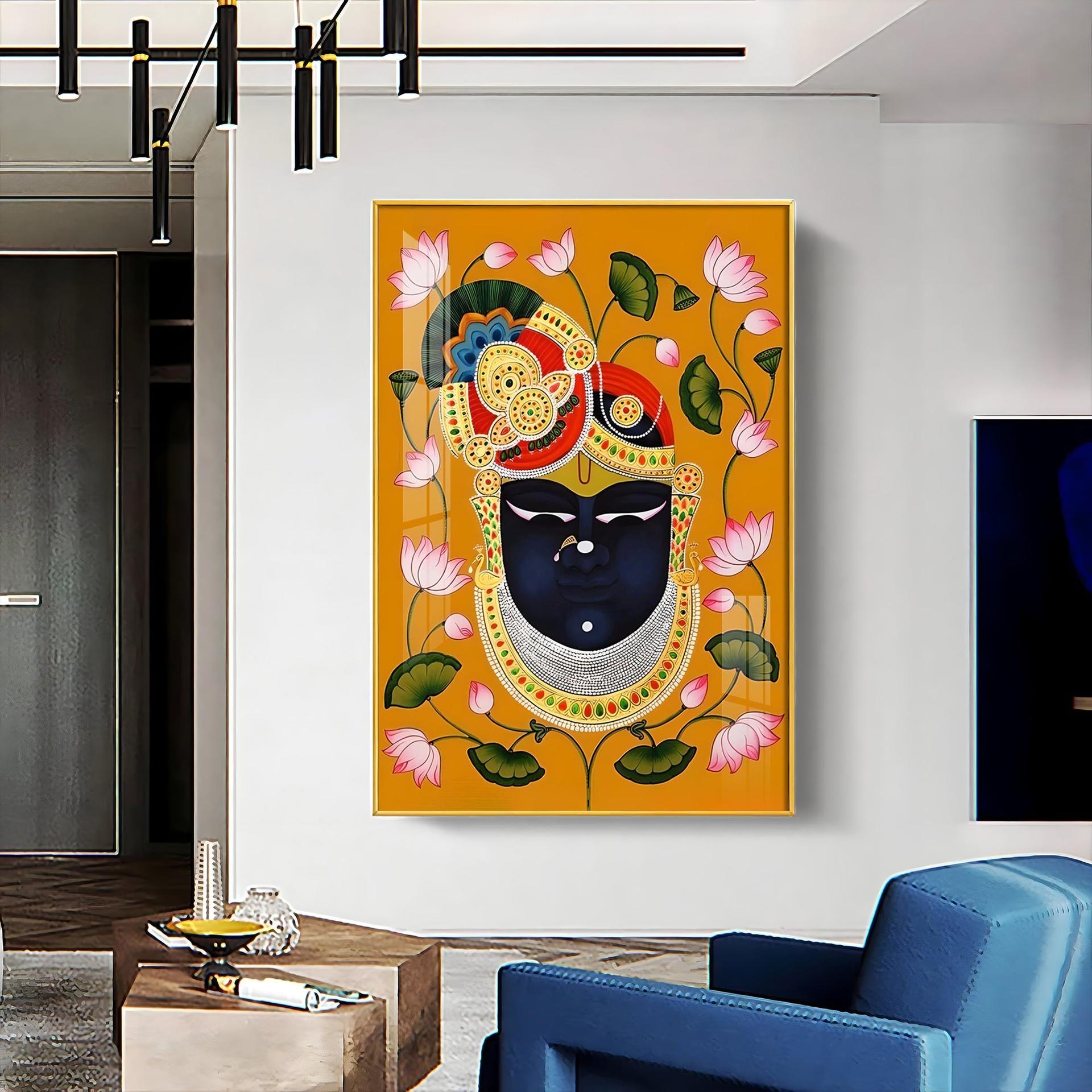Divine Shreenathji Premium Vertical Acrylic Wall Art - Image 7