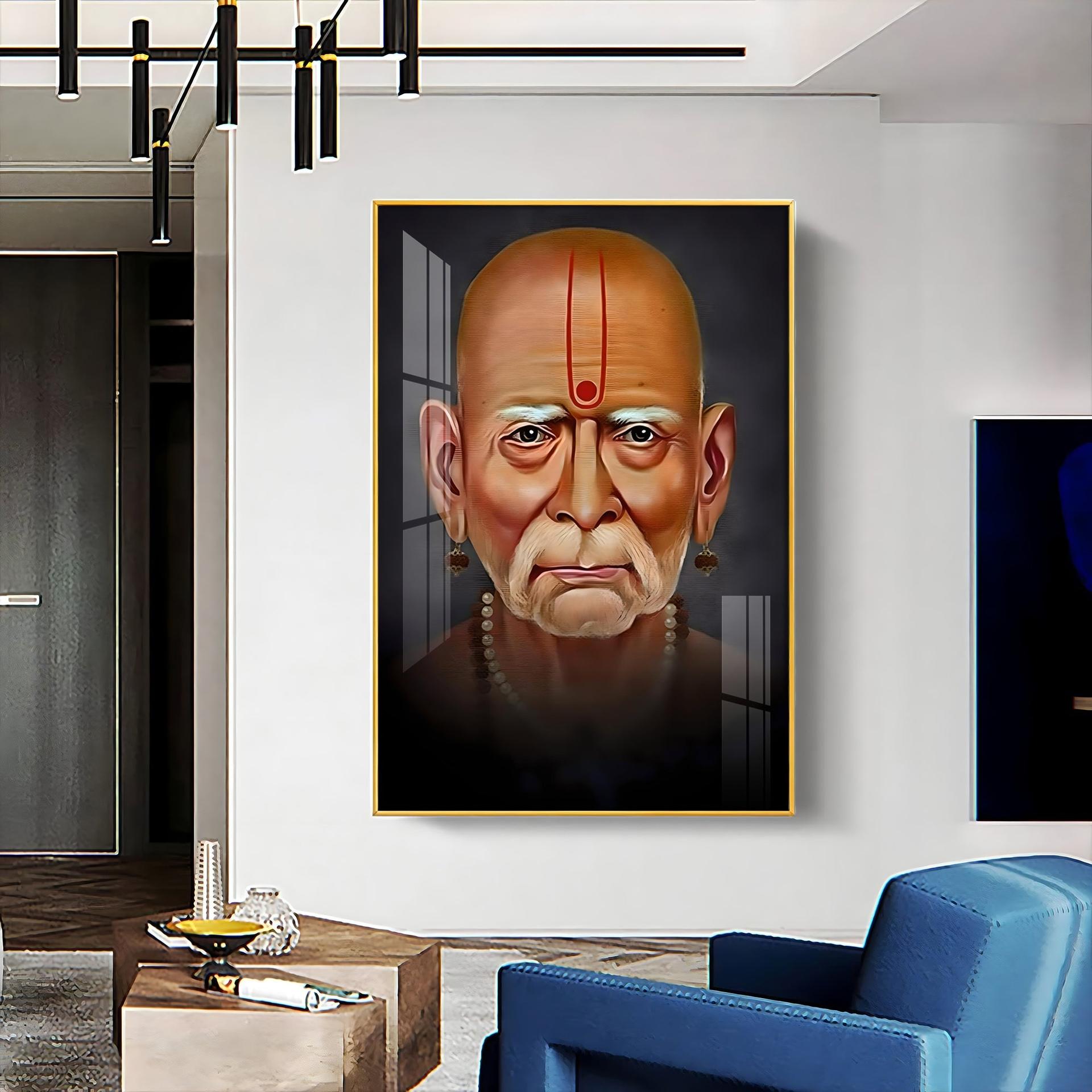 Crimson Visage Premium Vertical Acrylic Wall Art - Image 14