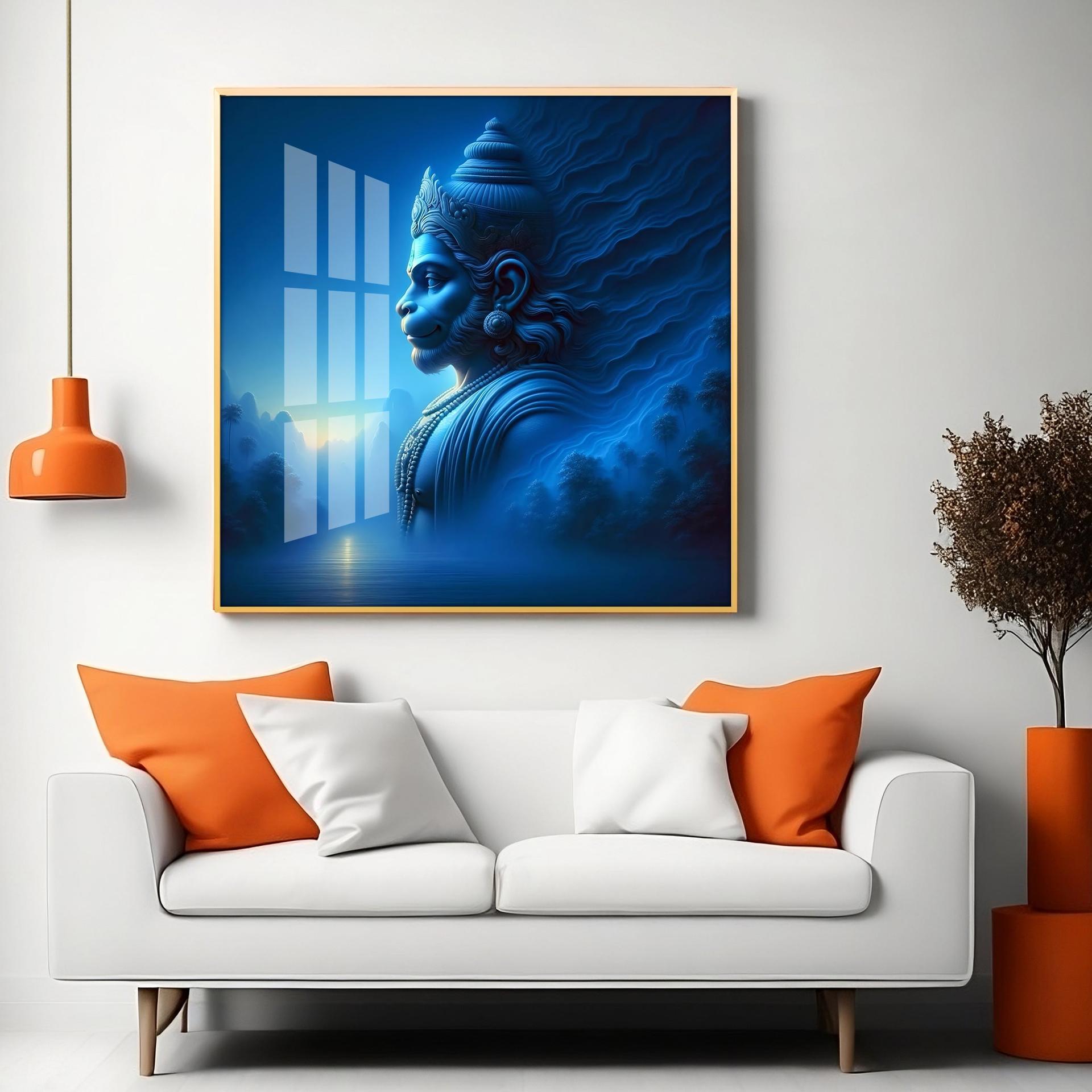 Vaayuputra Premium Acrylic Square Wall Art - Image 5