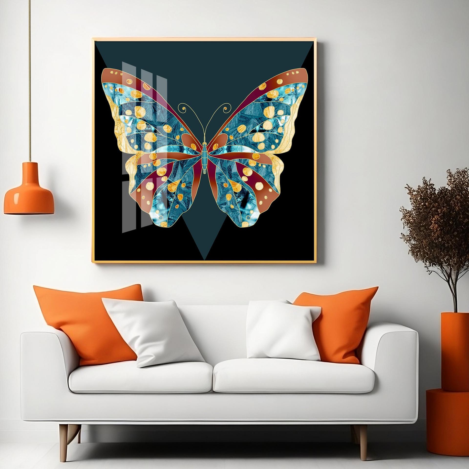 Heavenly Butterfly Premium Acrylic Square Wall Art - Image 11
