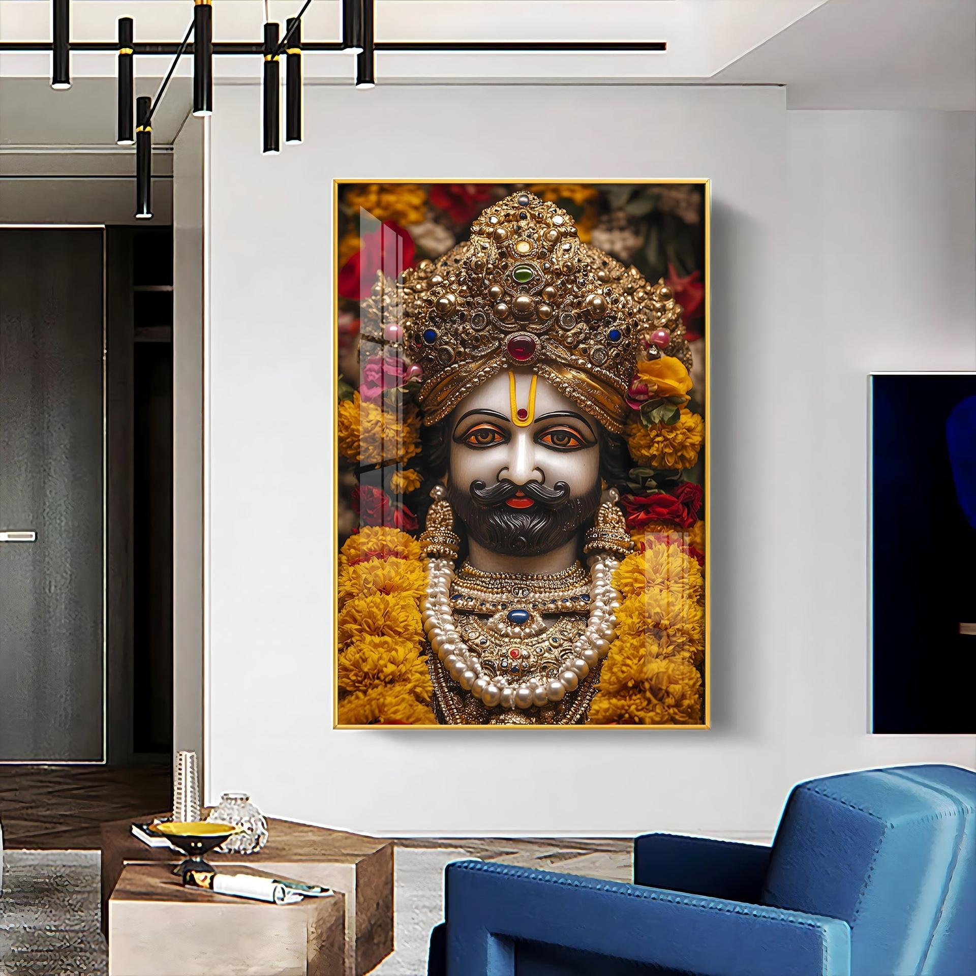 Shree Khatu Shyam Premium Vertical Acrylic Wall Art - Image 16