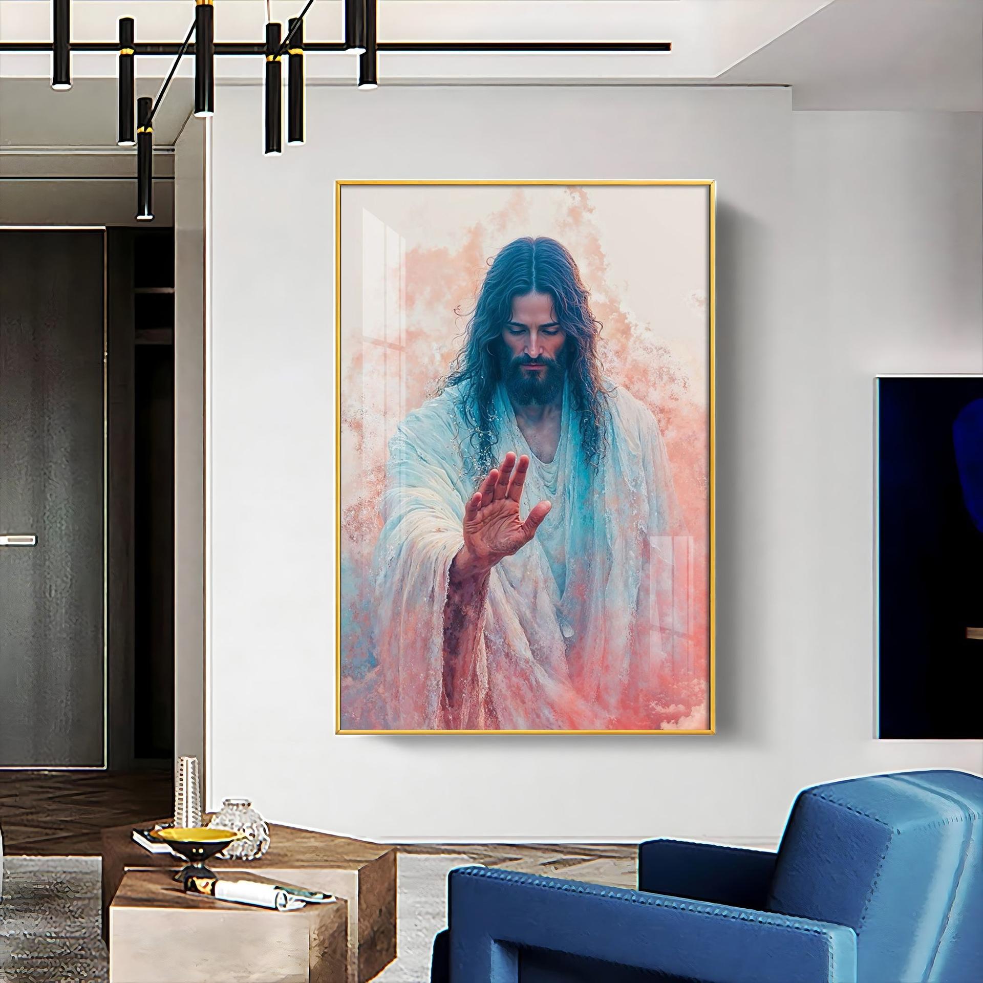 Jesus Christ Blessing Hand Premium Acrylic Wall Art - Image 6