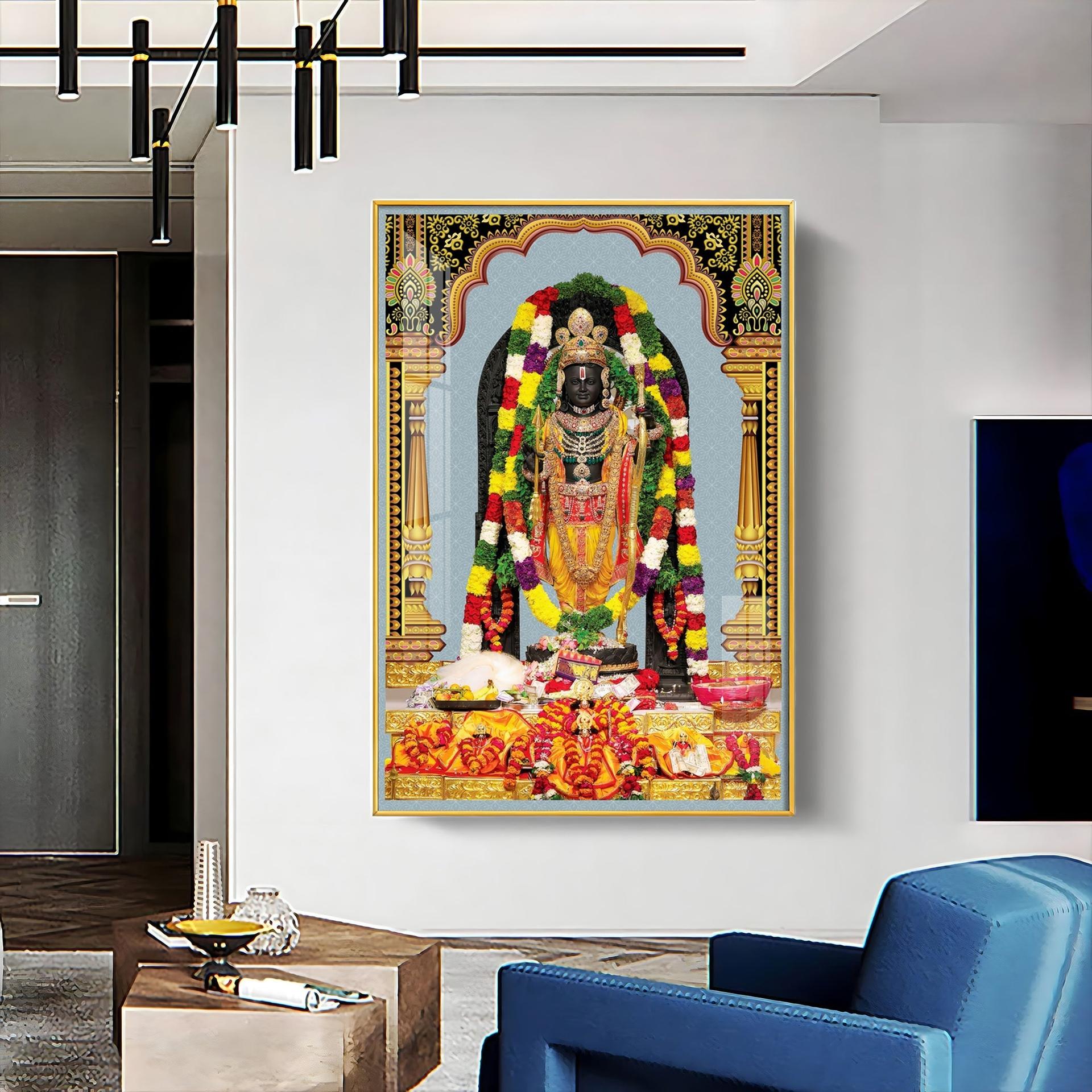 Divine Blossom Rama Premium Acrylic Vertical Wall Art - Image 7
