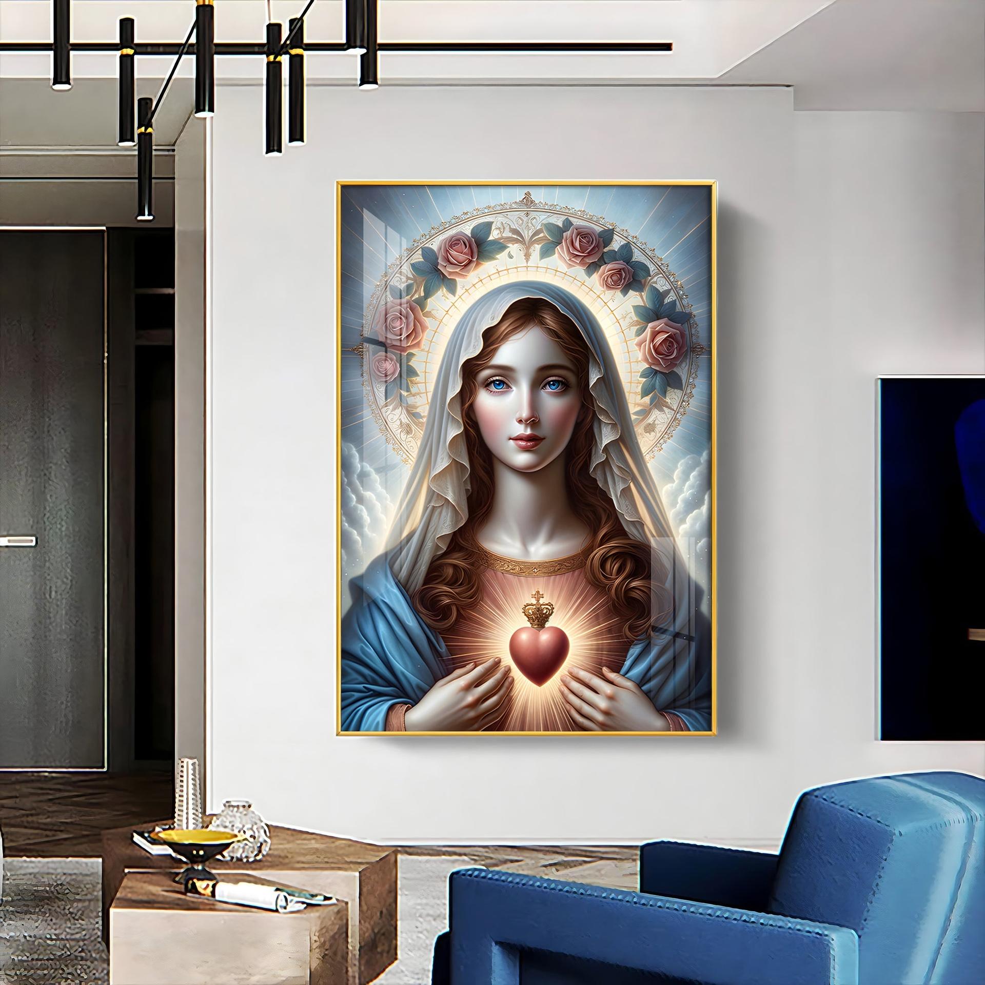 Sacred Heart Serenity Premium Acrylic Vertical Wall Art - Image 15