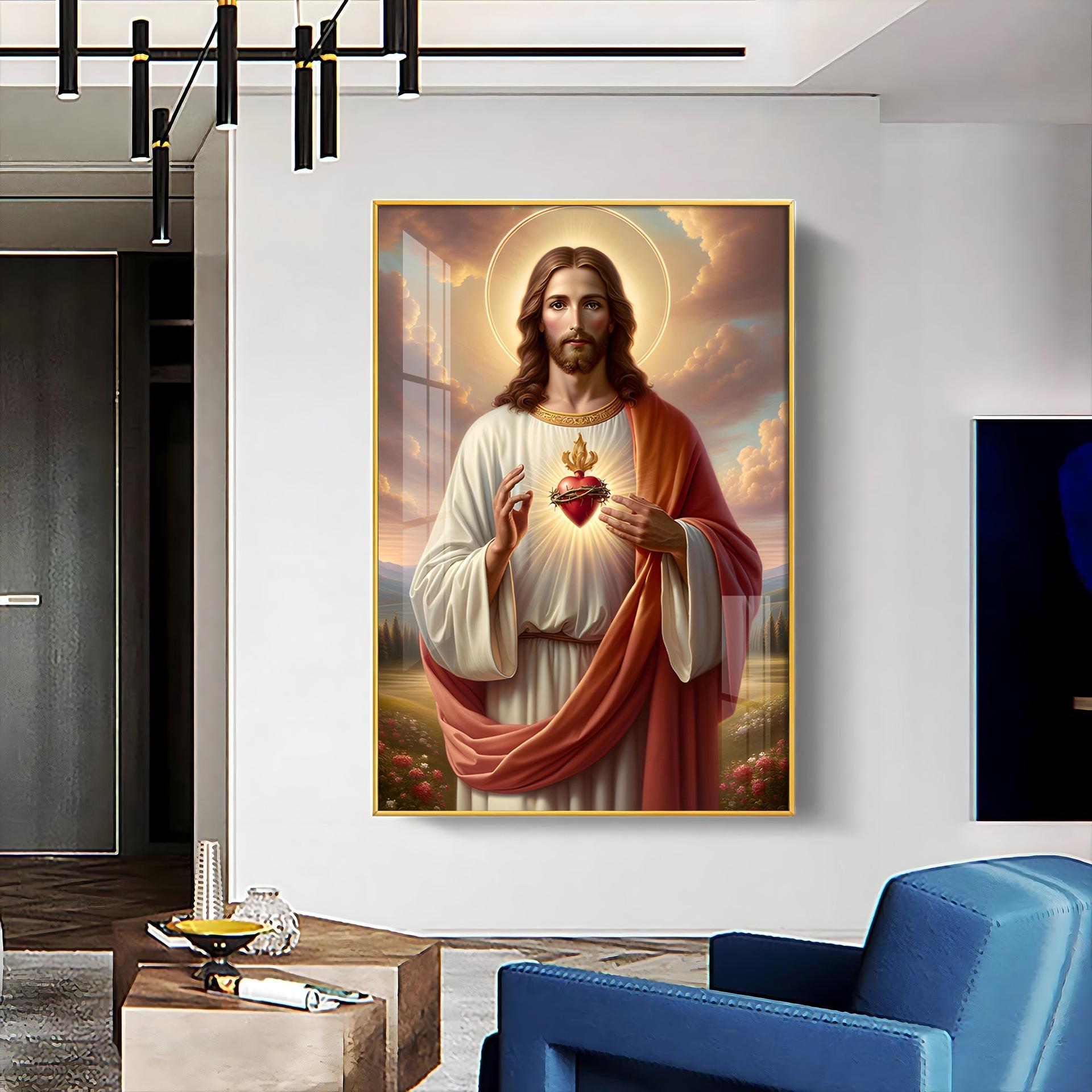 Emblem Of Divine Love Premium Acrylic Vertical Wall Art - Image 3