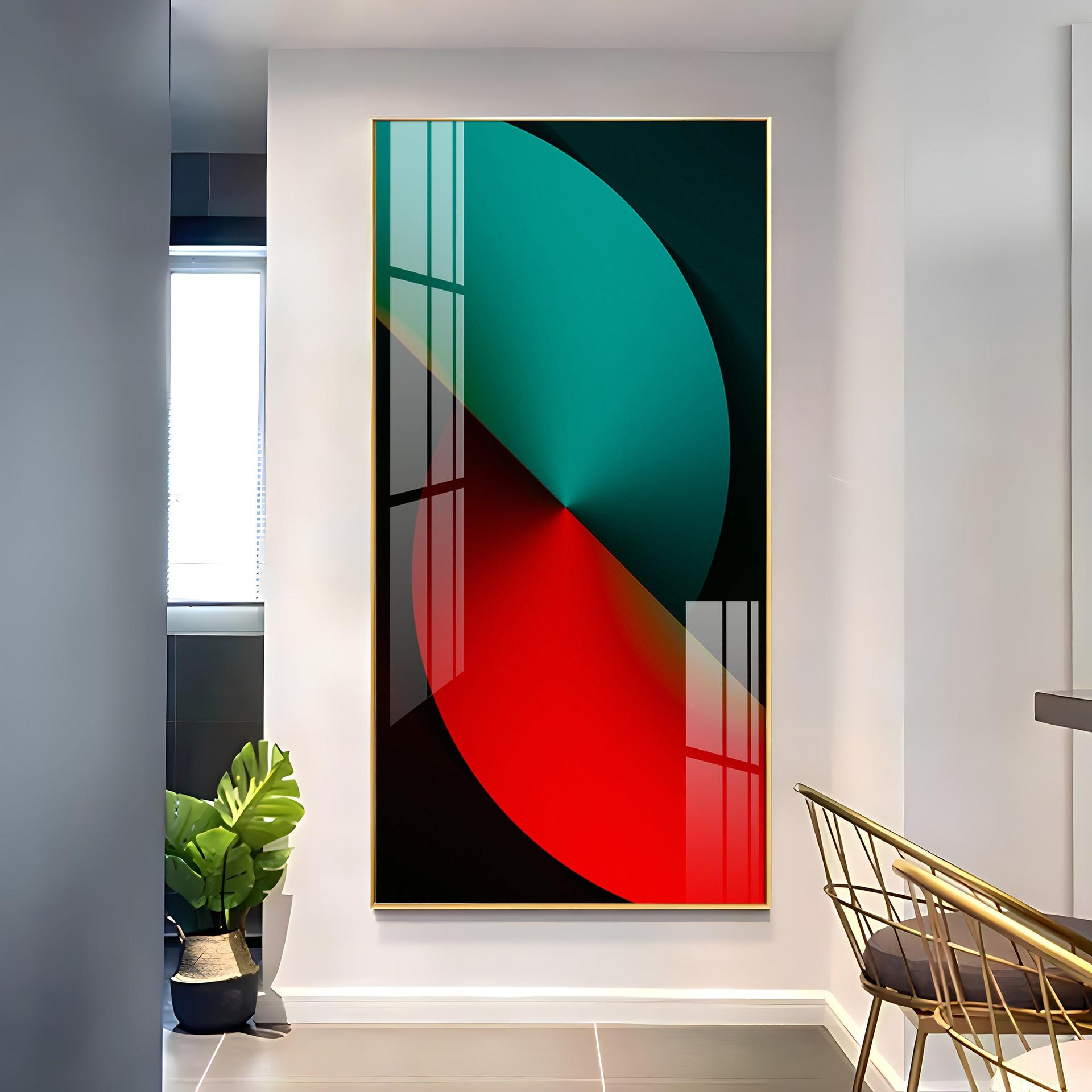 Sierra Dark Abstract Premium Acrylic Vertical Wall Art - Image 11