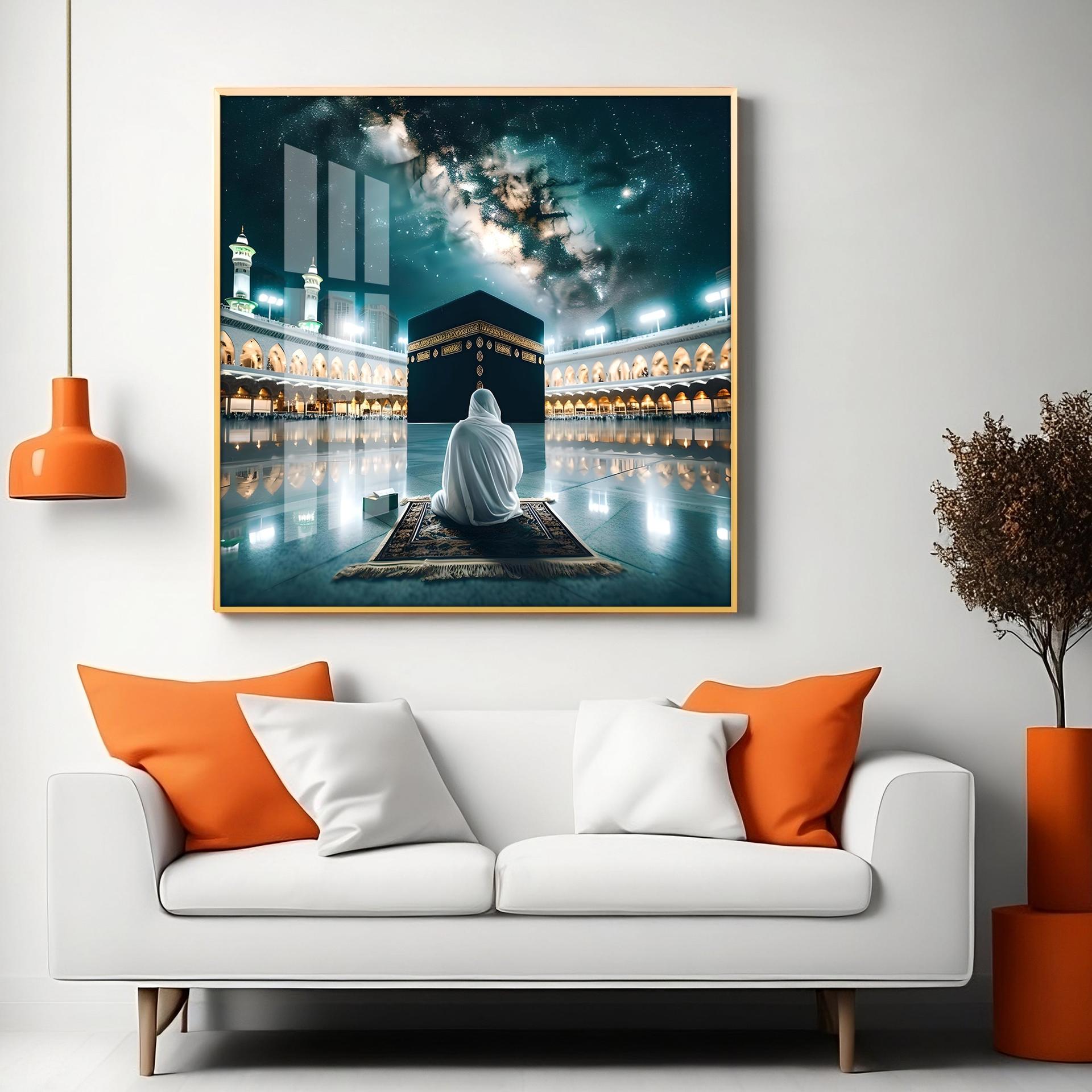 Kaaba Mecca Premium Acrylic Square Wall Art - Image 5