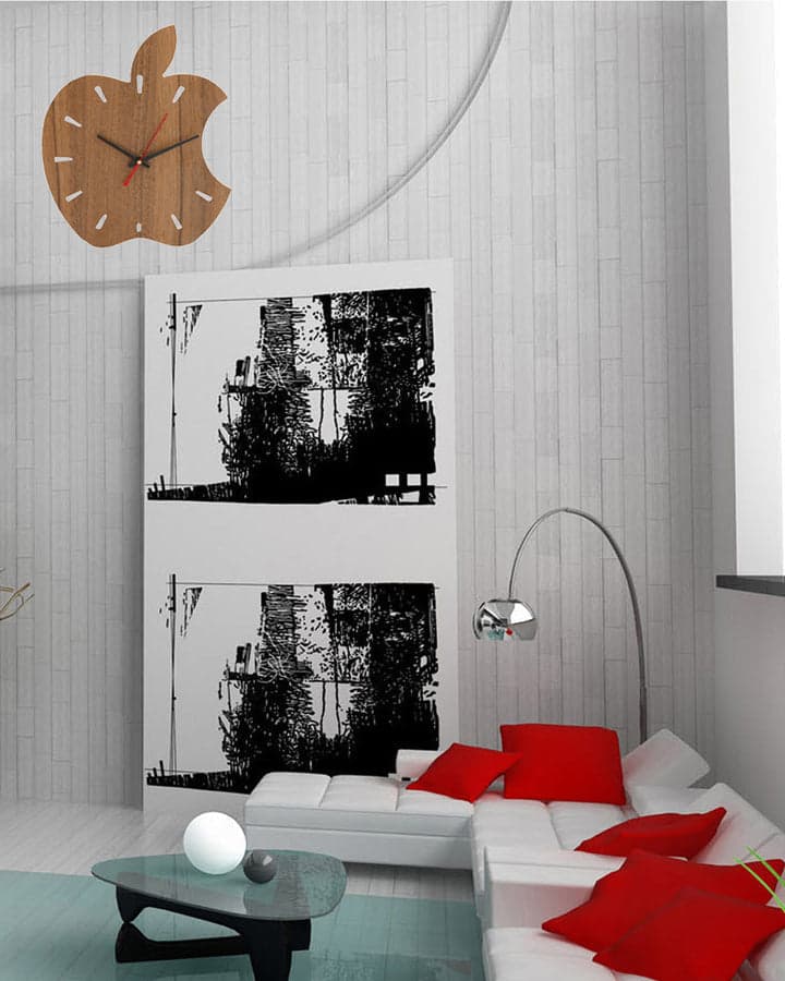 Wooden Wood Carving Wall Clock For Home, Hall, Bedroom, Living Room & Office