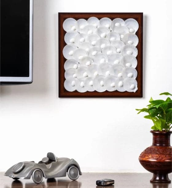 Wall Decor Box White Chippy