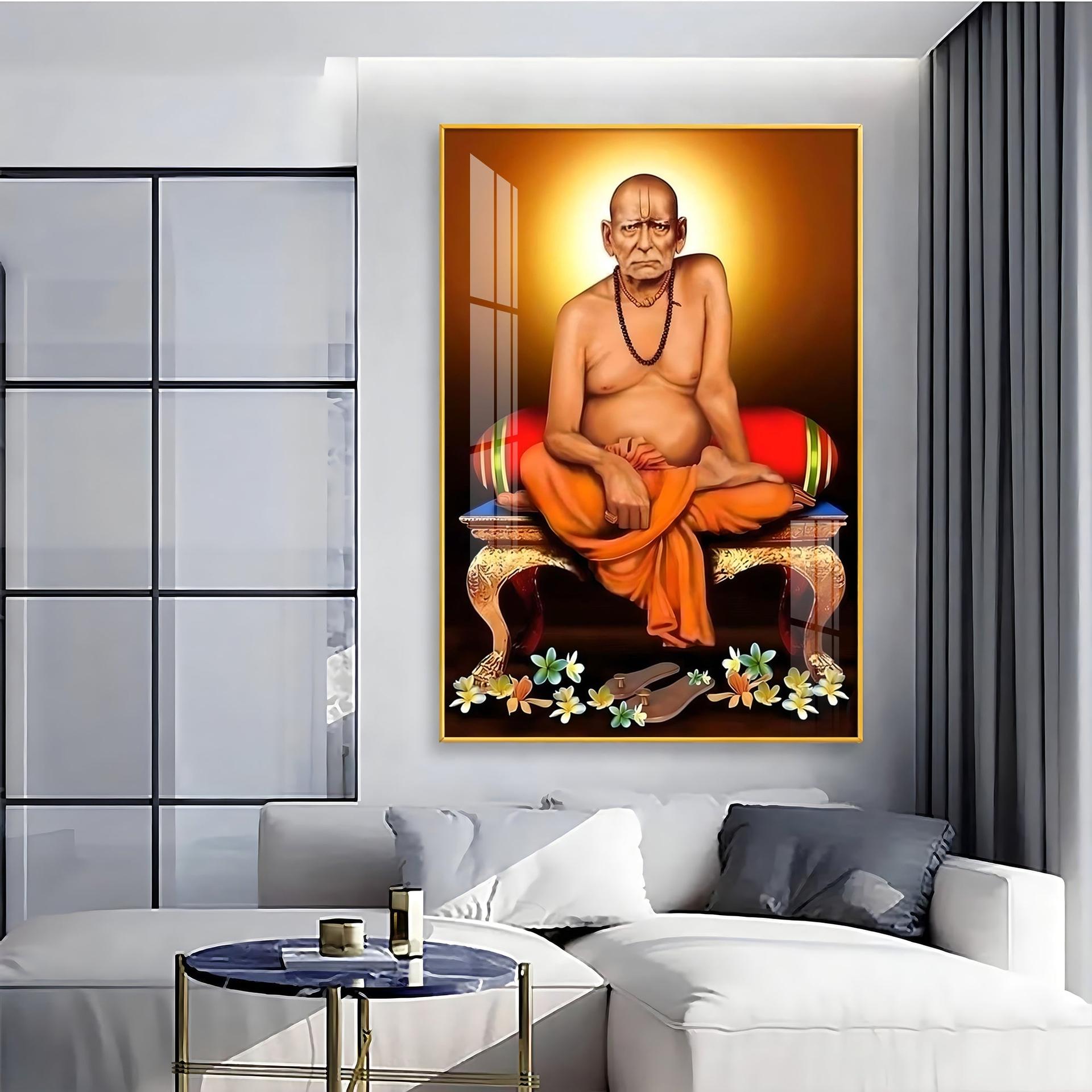 Portrait Of Shri Swami Samartha Premium Vertical Acrylic Wall Art - Image 6