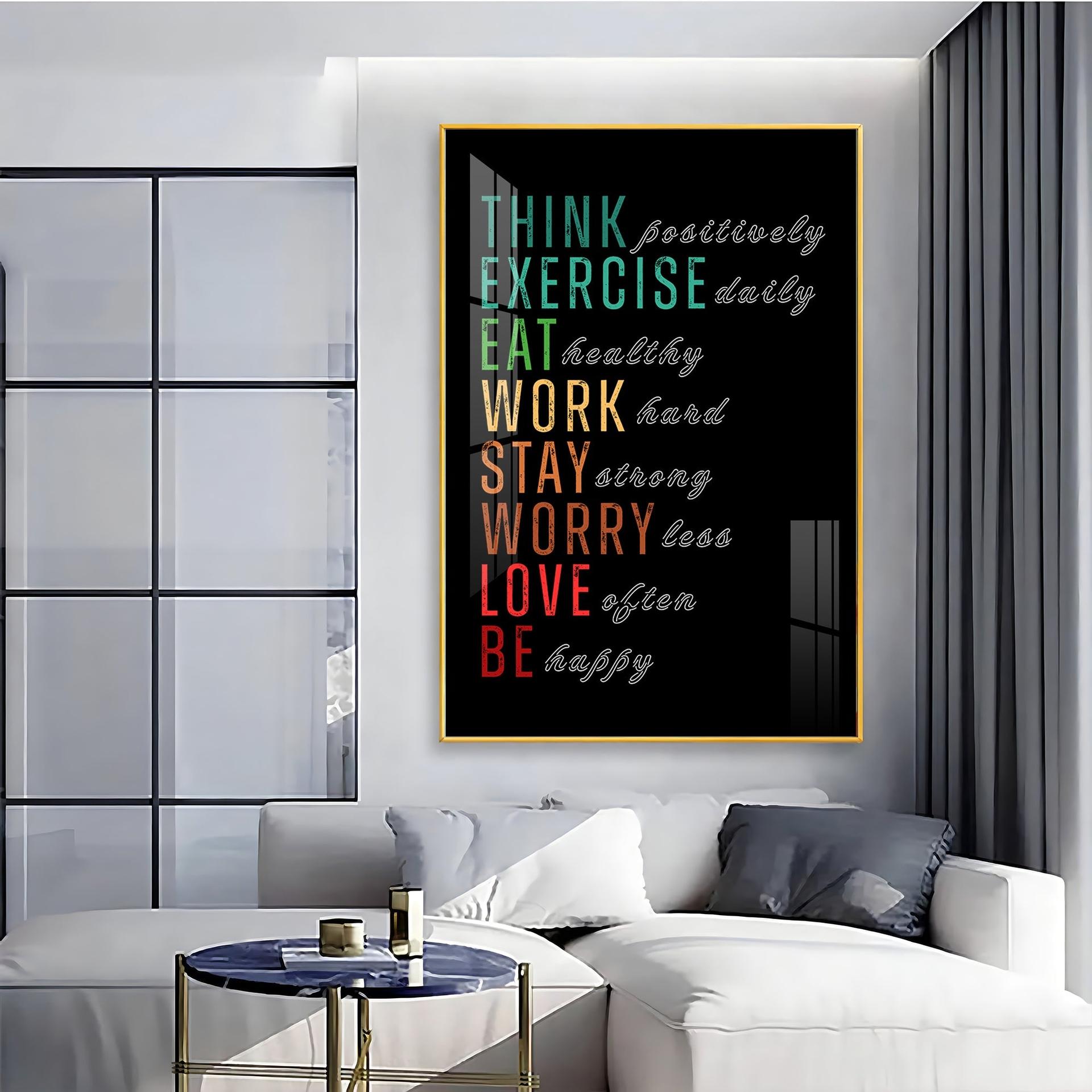Motivational Quotes Premium Acrylic Vertical Wall Art - Image 4