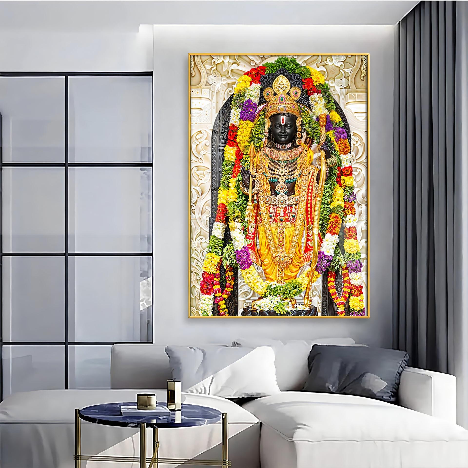 Shri Ram Janmbhoomi Portray Premium Vertical Wall Art - Image 5