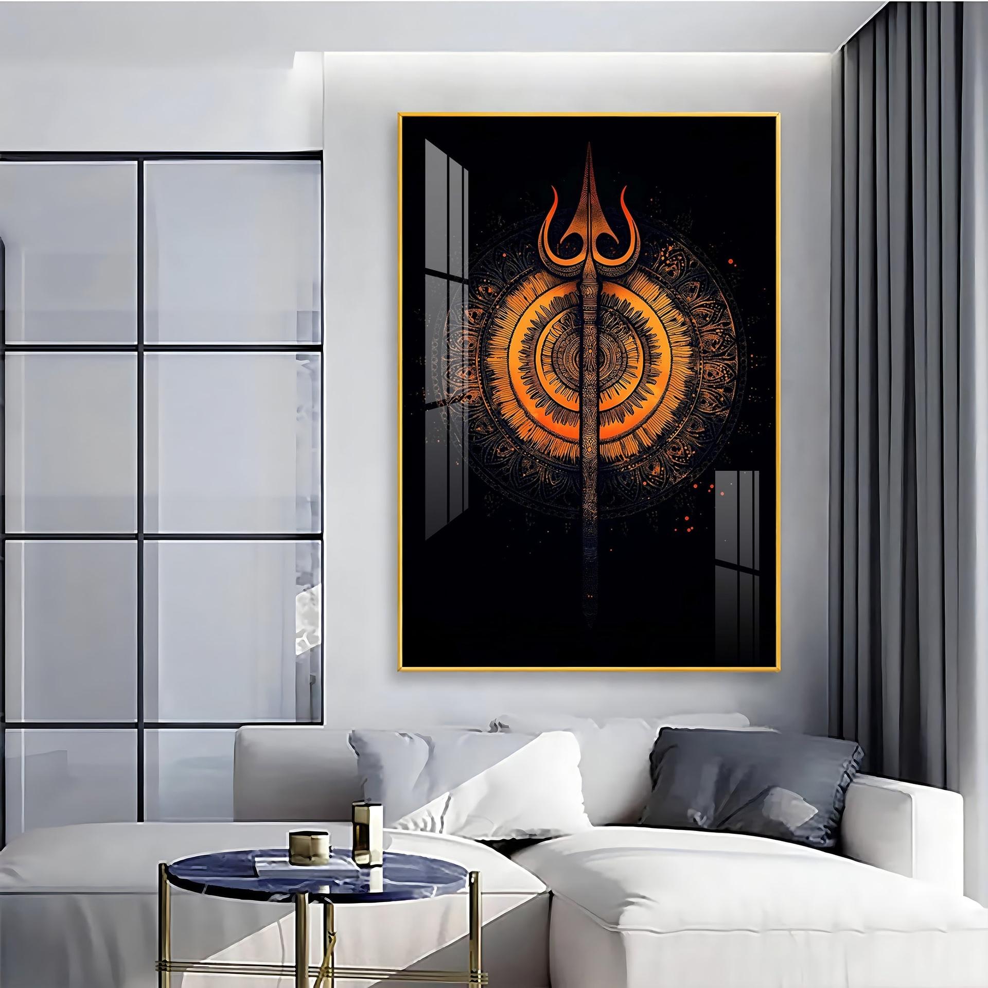 The Radiance Of Shiva Premium Vertical Acrylic Wall Art - Image 6