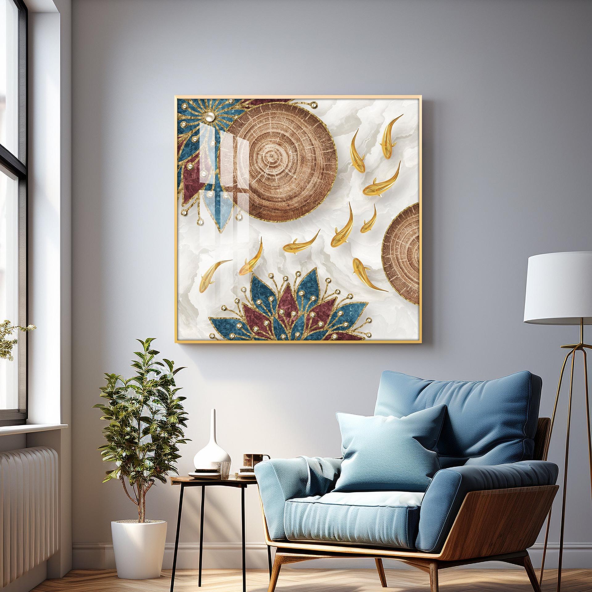 Abaniko Fish Premium Acrylic Square Wall Art - Image 6