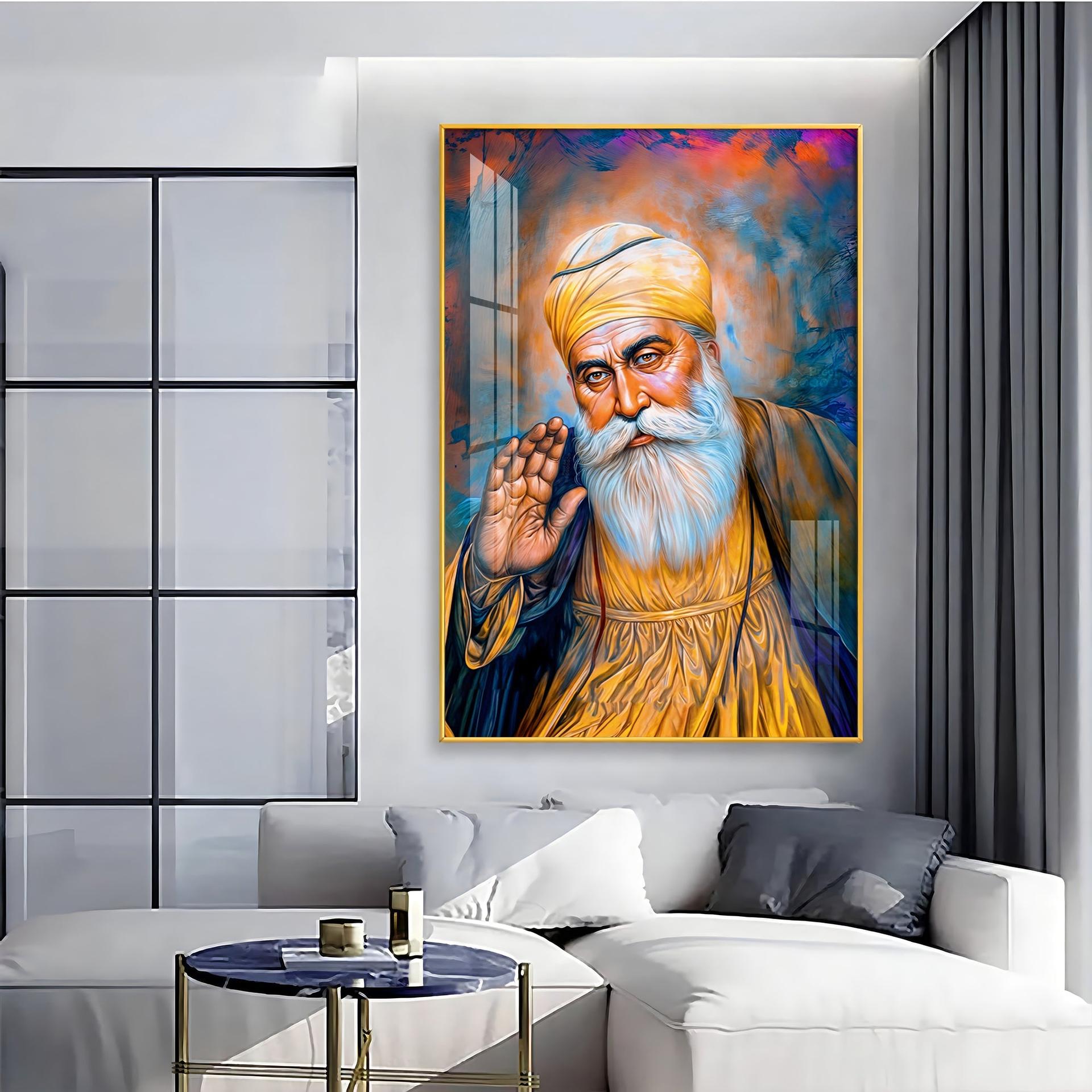 Divine Guru Ji Premium Vertical Acrylic Wall Art - Image 5