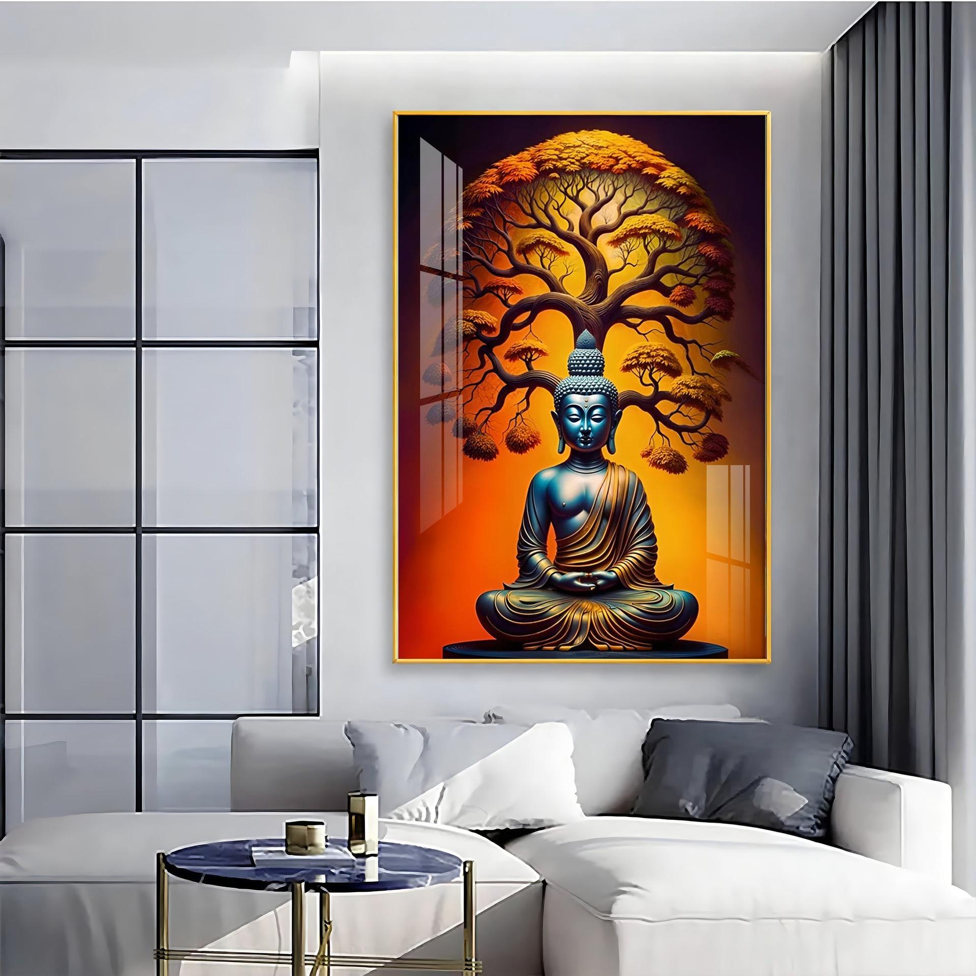 Enlighten Buddha Premium Acrylic Vertical Wall Art - Image 6