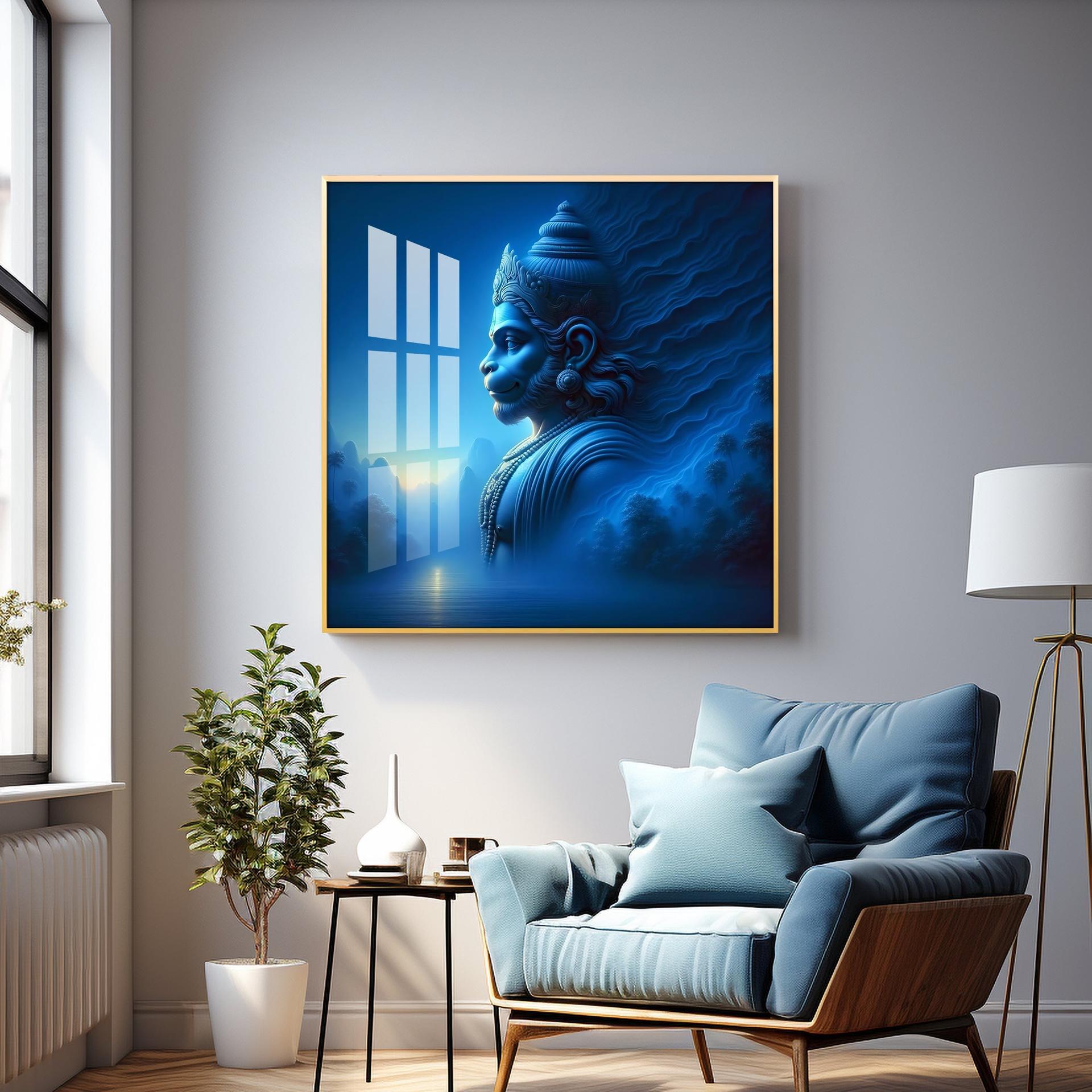 Vaayuputra Premium Acrylic Square Wall Art - Image 6