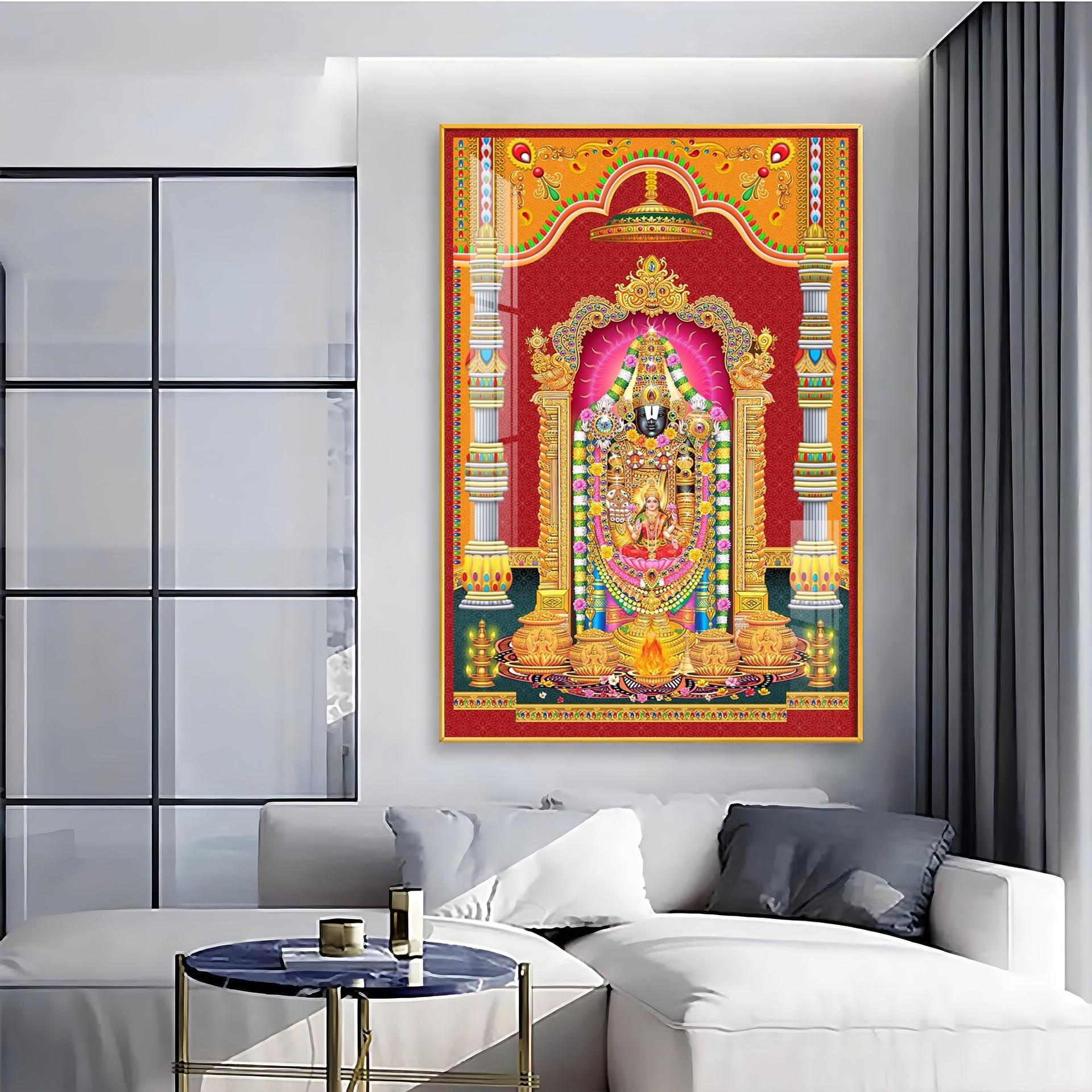 Narayana Blessing Premium Acrylic Vertical Wall Art - Image 4