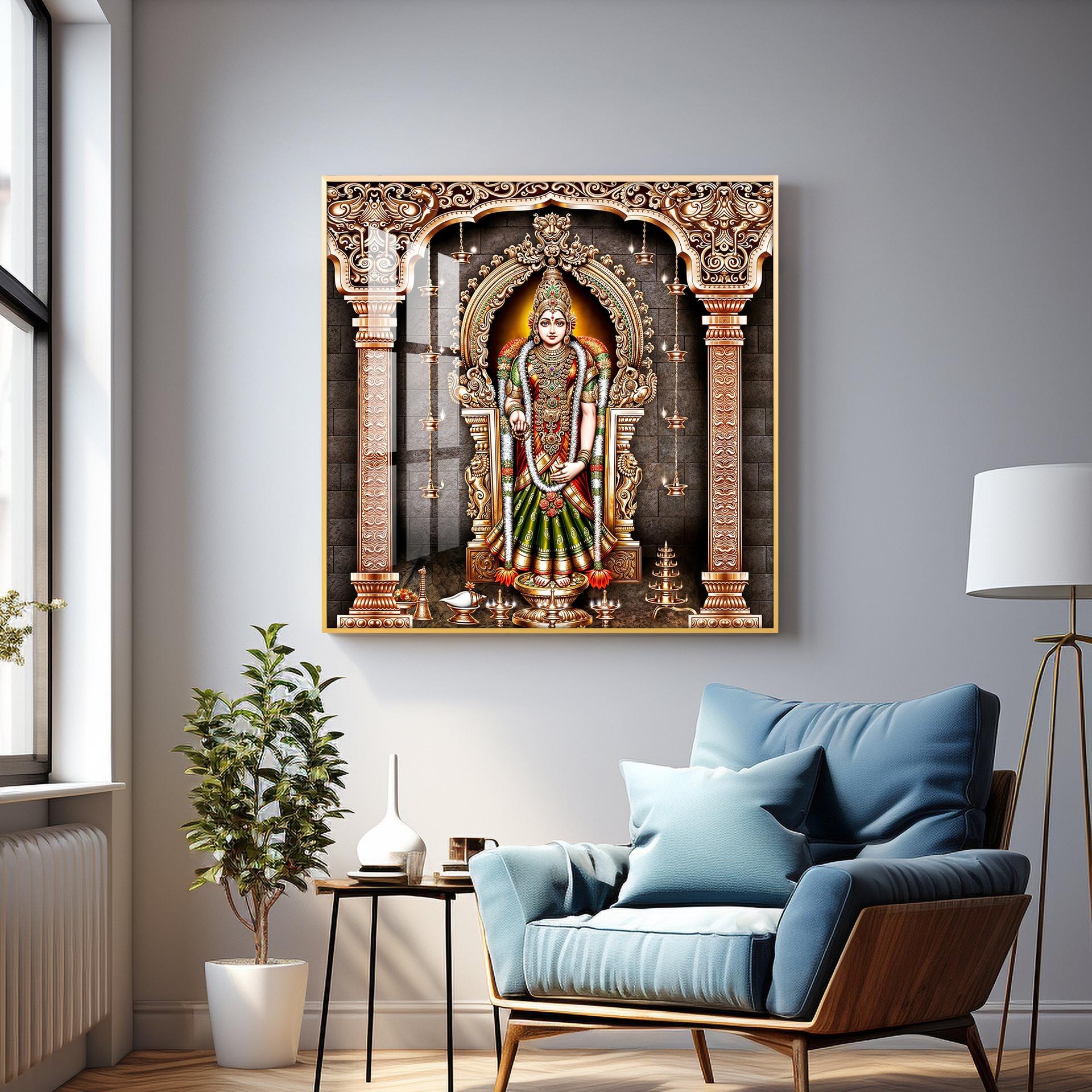 Kanya Kumari Devi Premium Acrylic Square Wall Art - Image 7