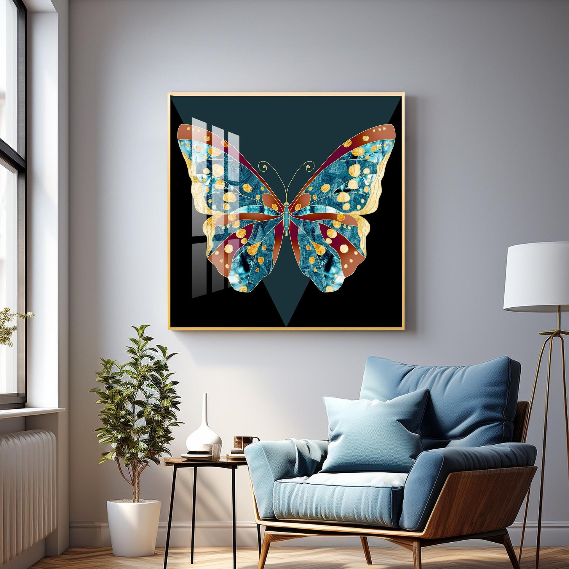 Heavenly Butterfly Premium Acrylic Square Wall Art - Image 6