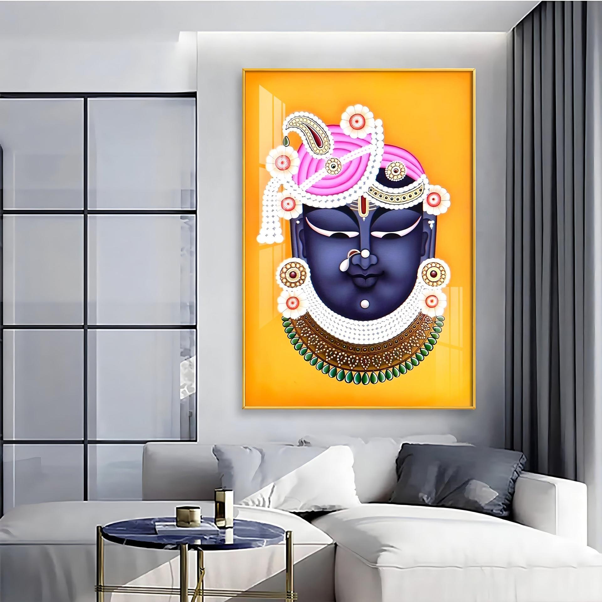Lord Shreenathji Premium Vertical Acrylic Wall Art - Image 6