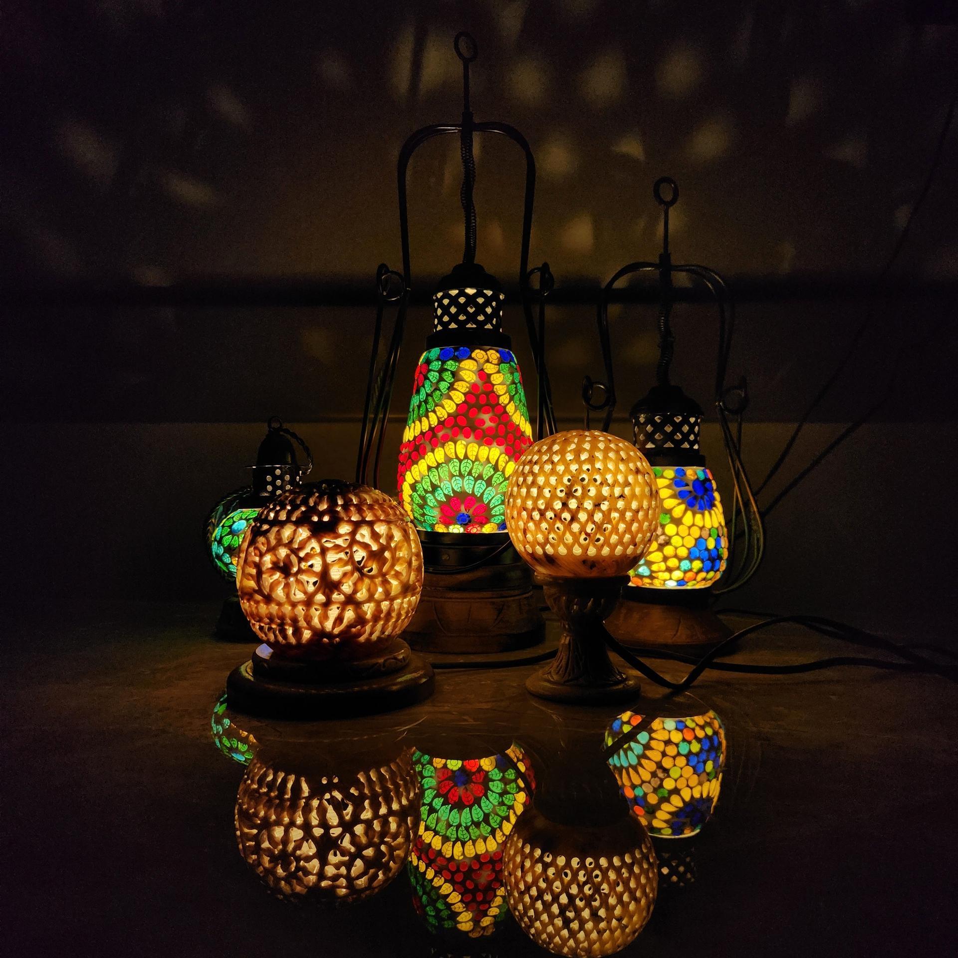 Hand-Carved Stone Lamps - Image 12