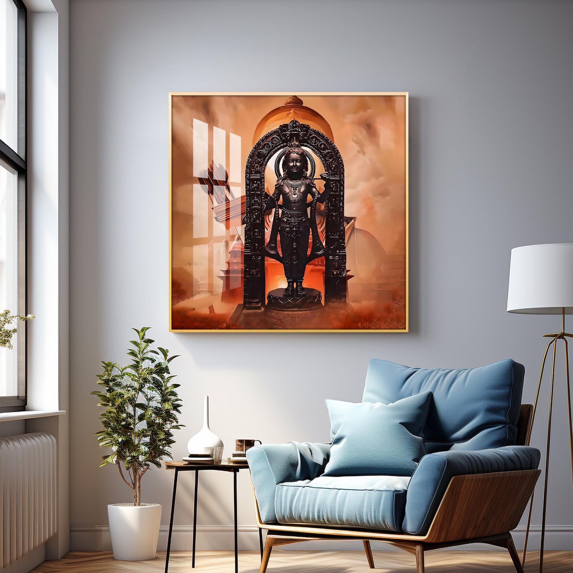 Ayodhya Ram Premium Acrylic Square Wall Art - Image 11