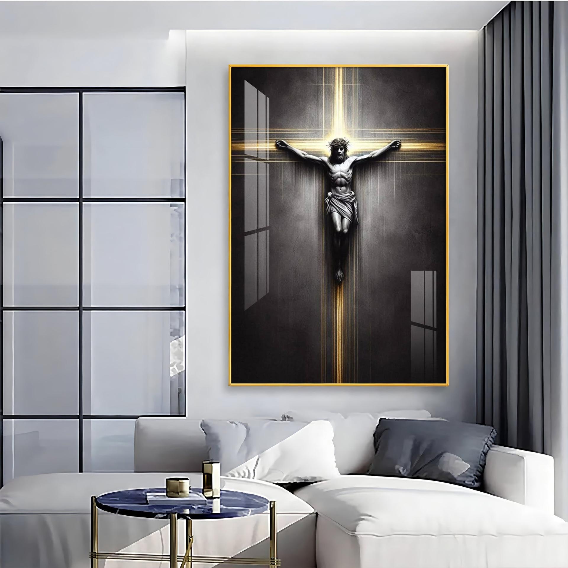 Sacred Crucifixion Premium Acrylic Wall Art - Image 6