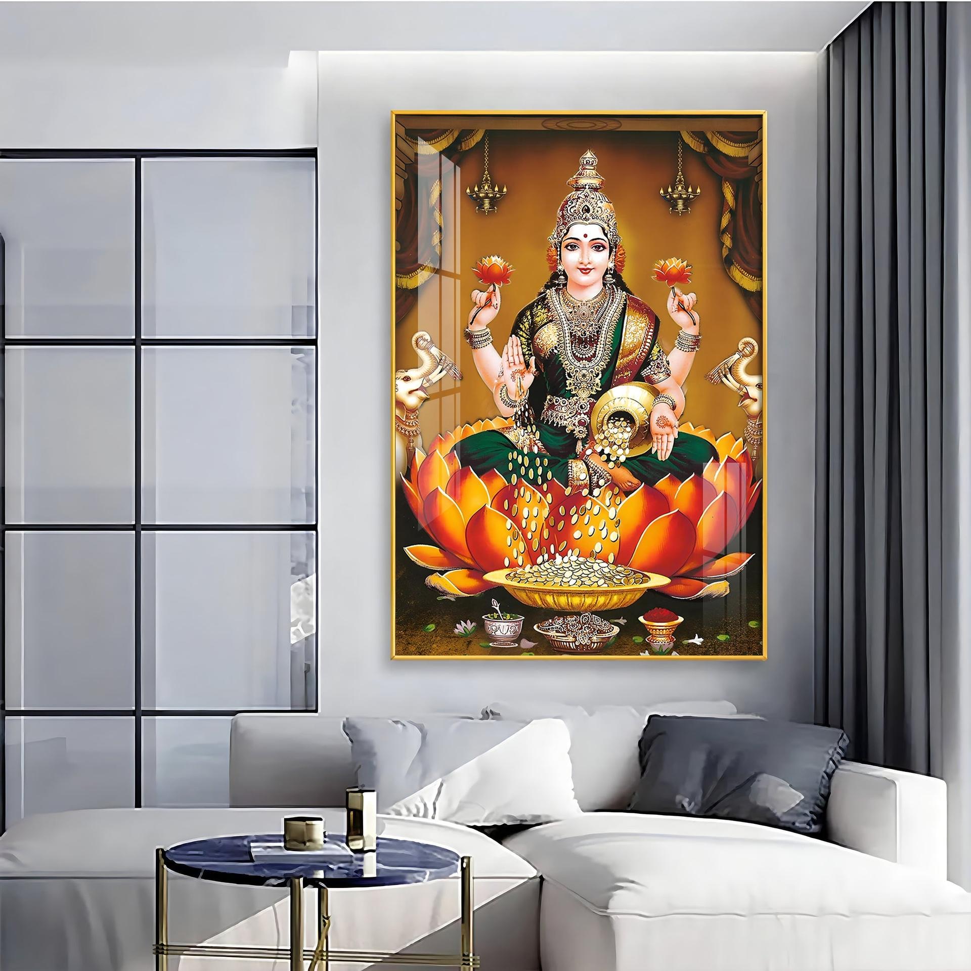 Goddess In Tranquility Premium Vertical Acrylic Wall Art - Image 5