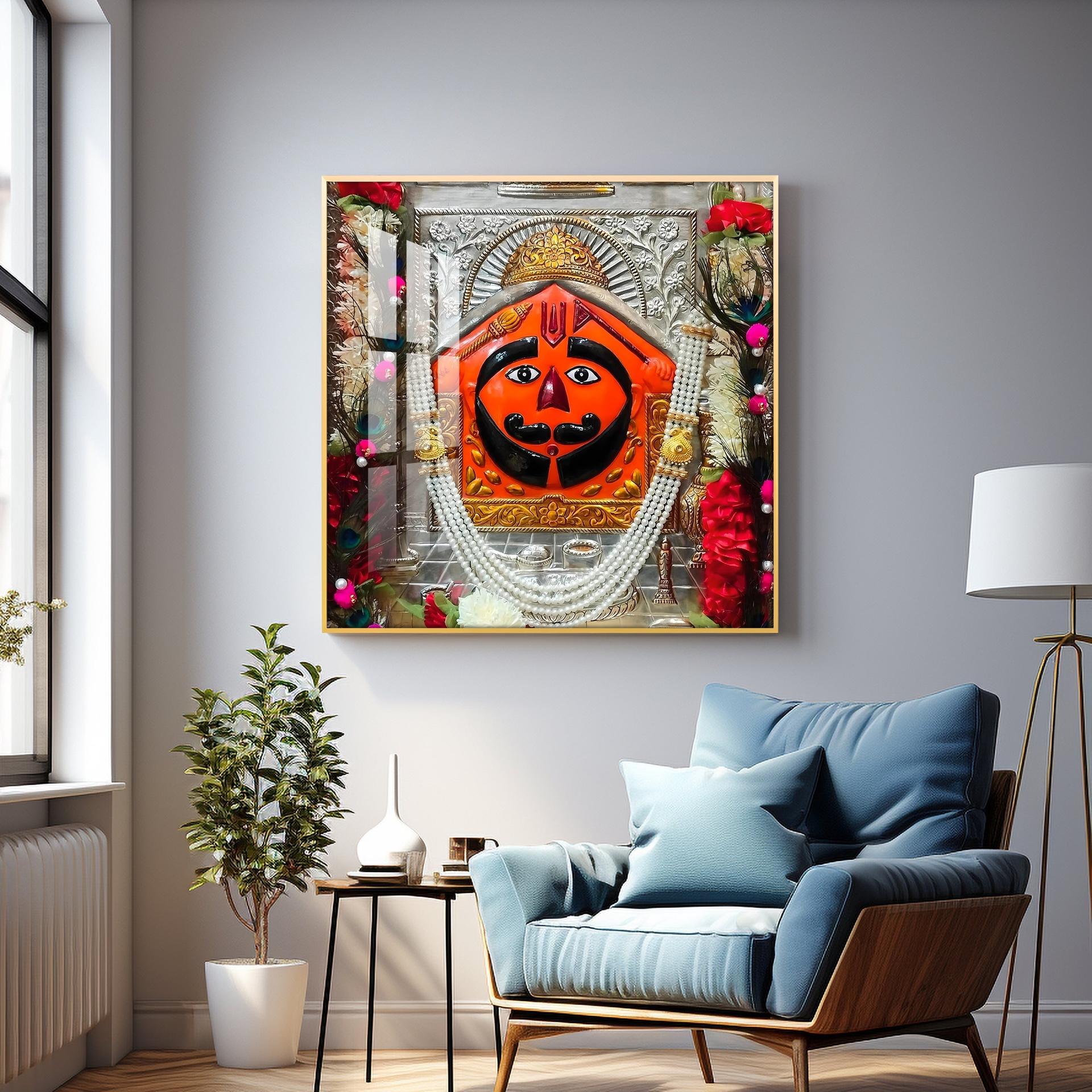 Salasar Balaji Maharaj Premium Acrylic Square Wall Art - Image 6