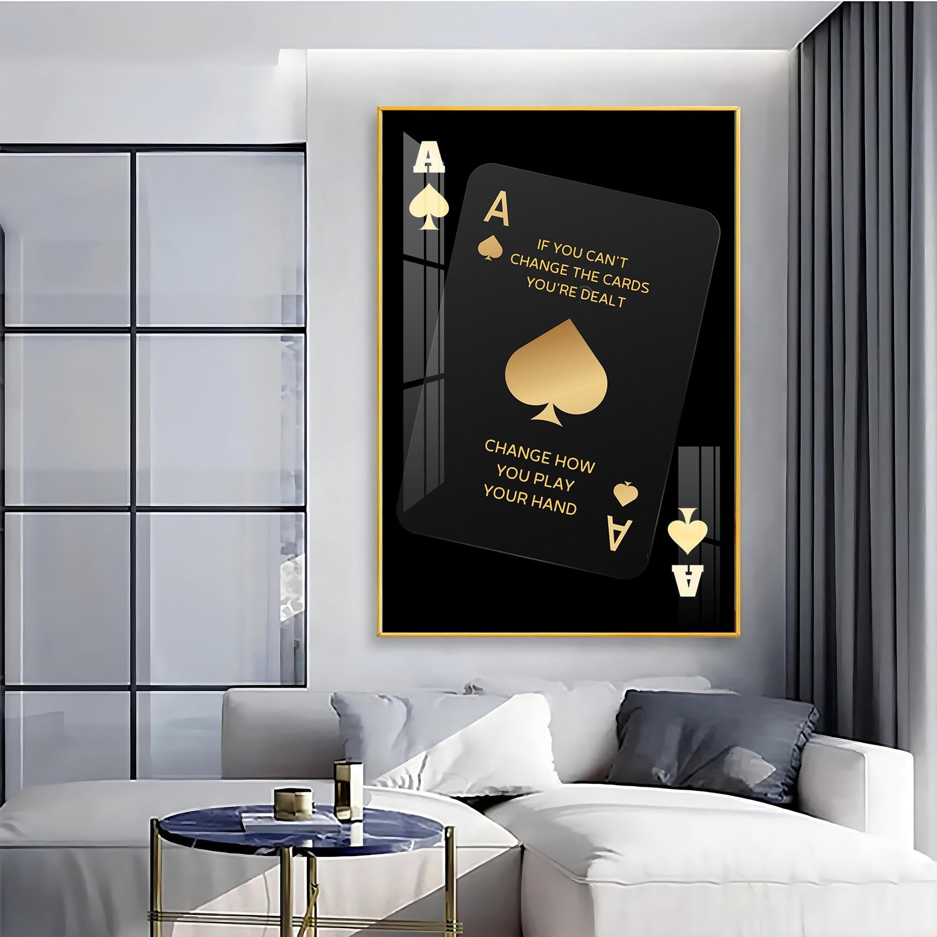 If You Can't Change The Cards Premium Acrylic Vertical Wall Art - Image 5