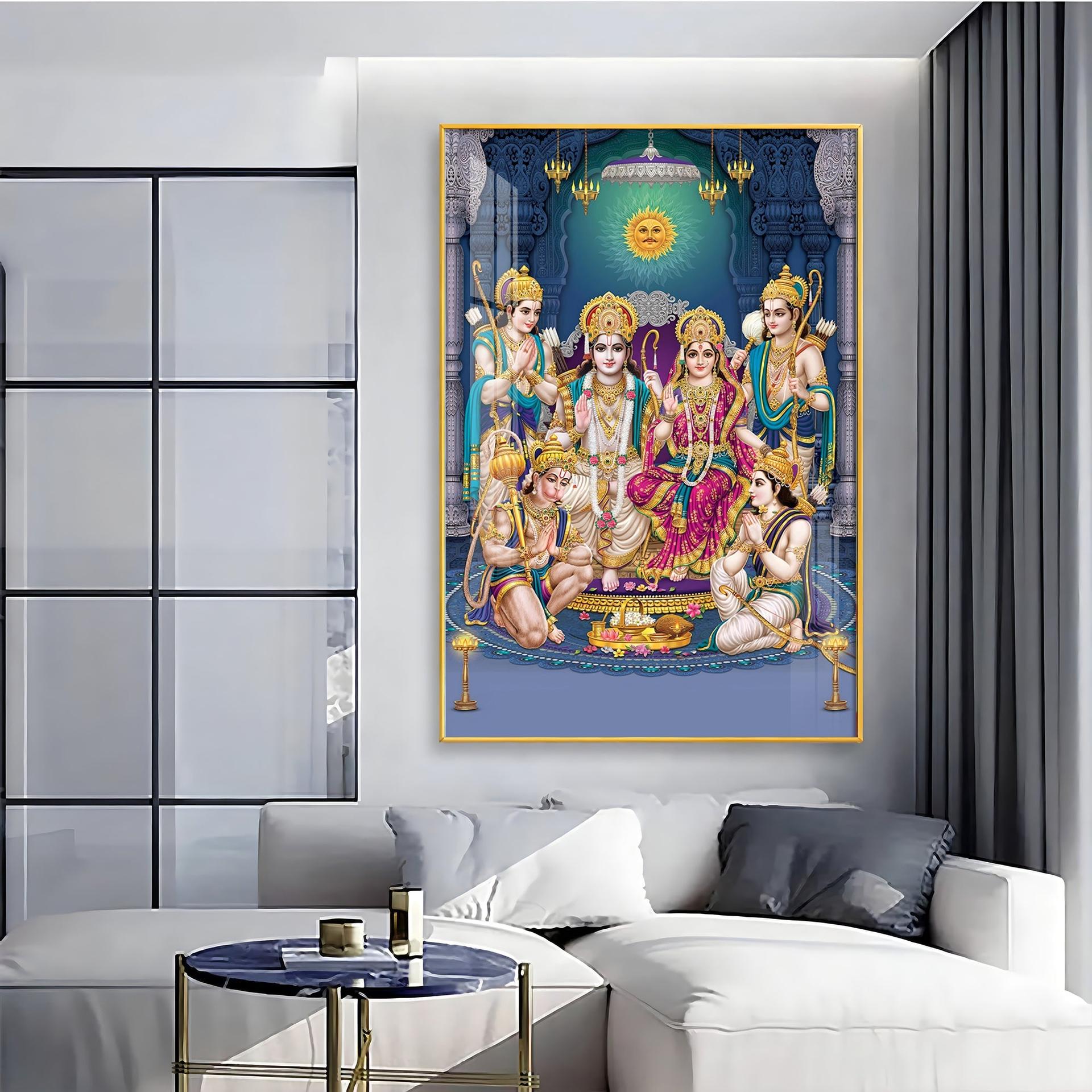 Ram Parivar Premium Acrylic Vertical Wall Art - Image 7