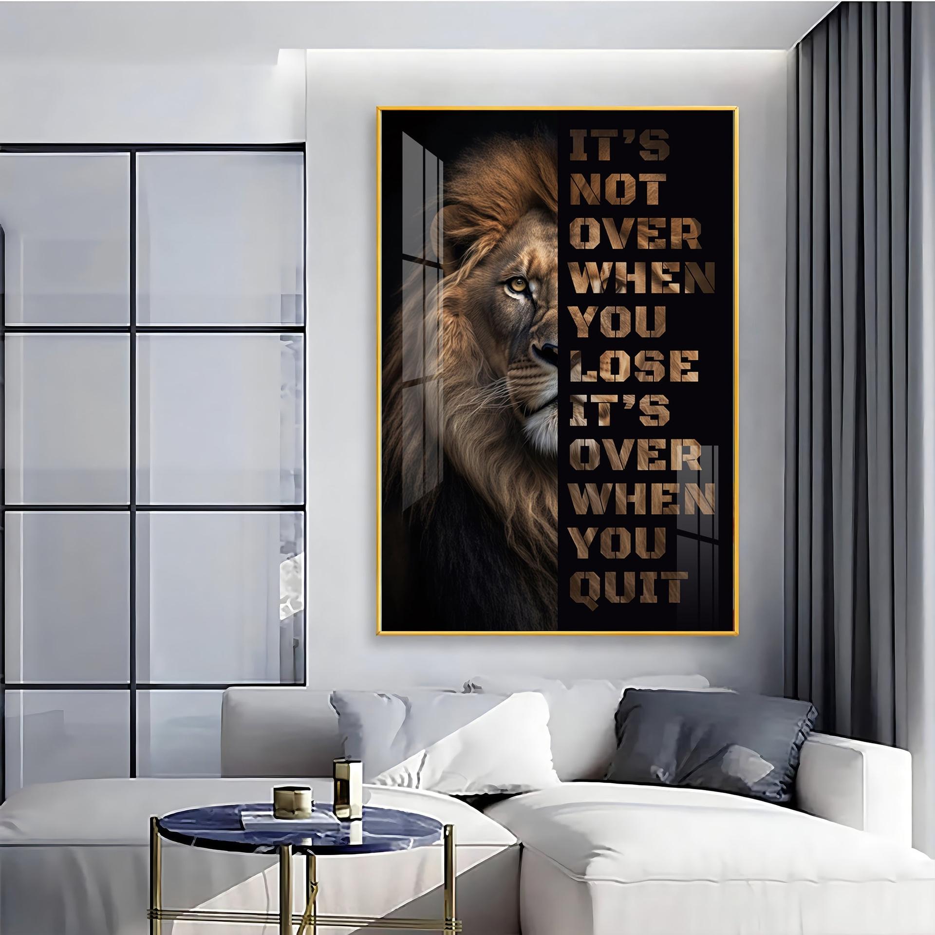 It's Not Over When You Lose Premium Acrylic Vertical Wall Art - Image 3