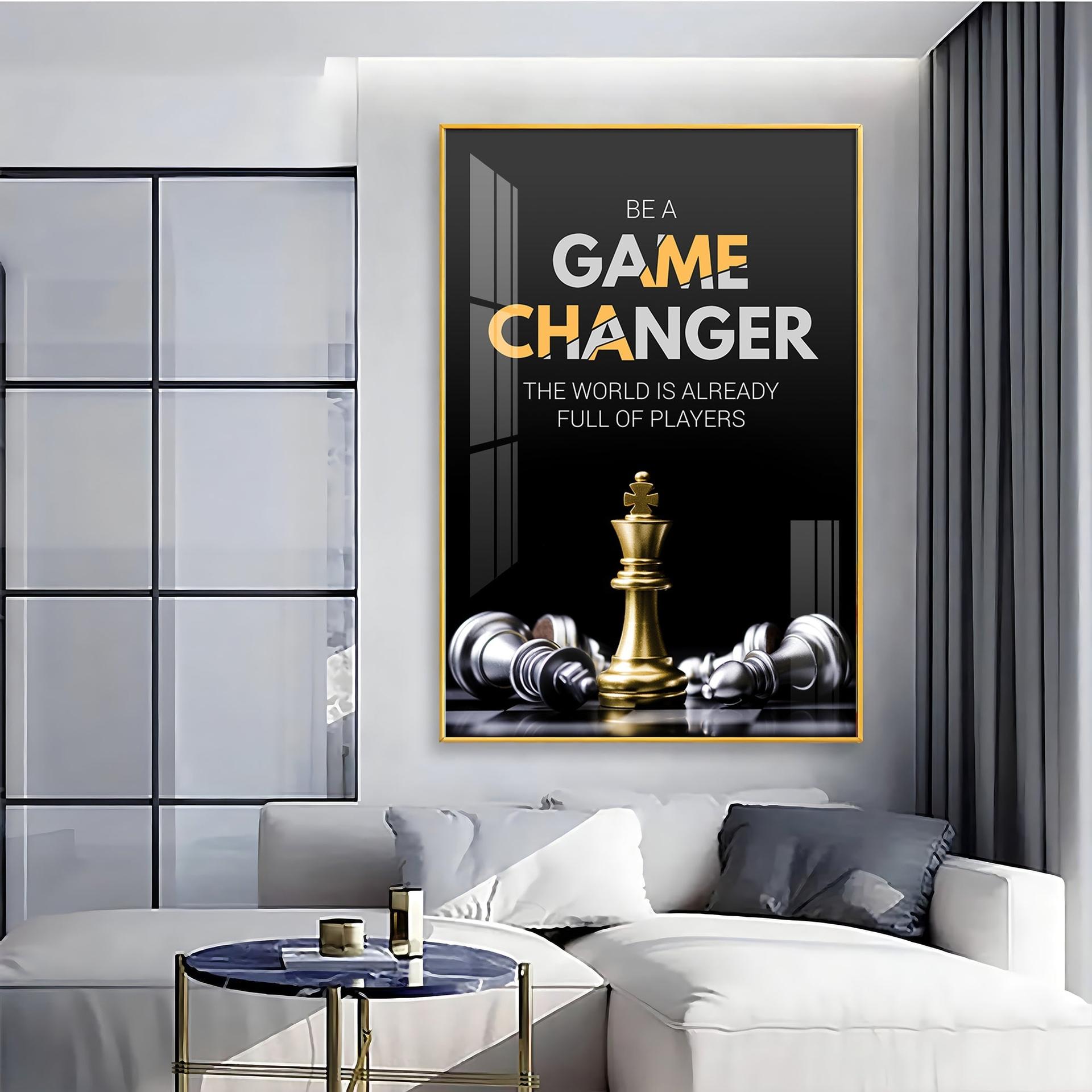 Be A Game Changer Premium Acrylic Vertical Wall Art - Image 16