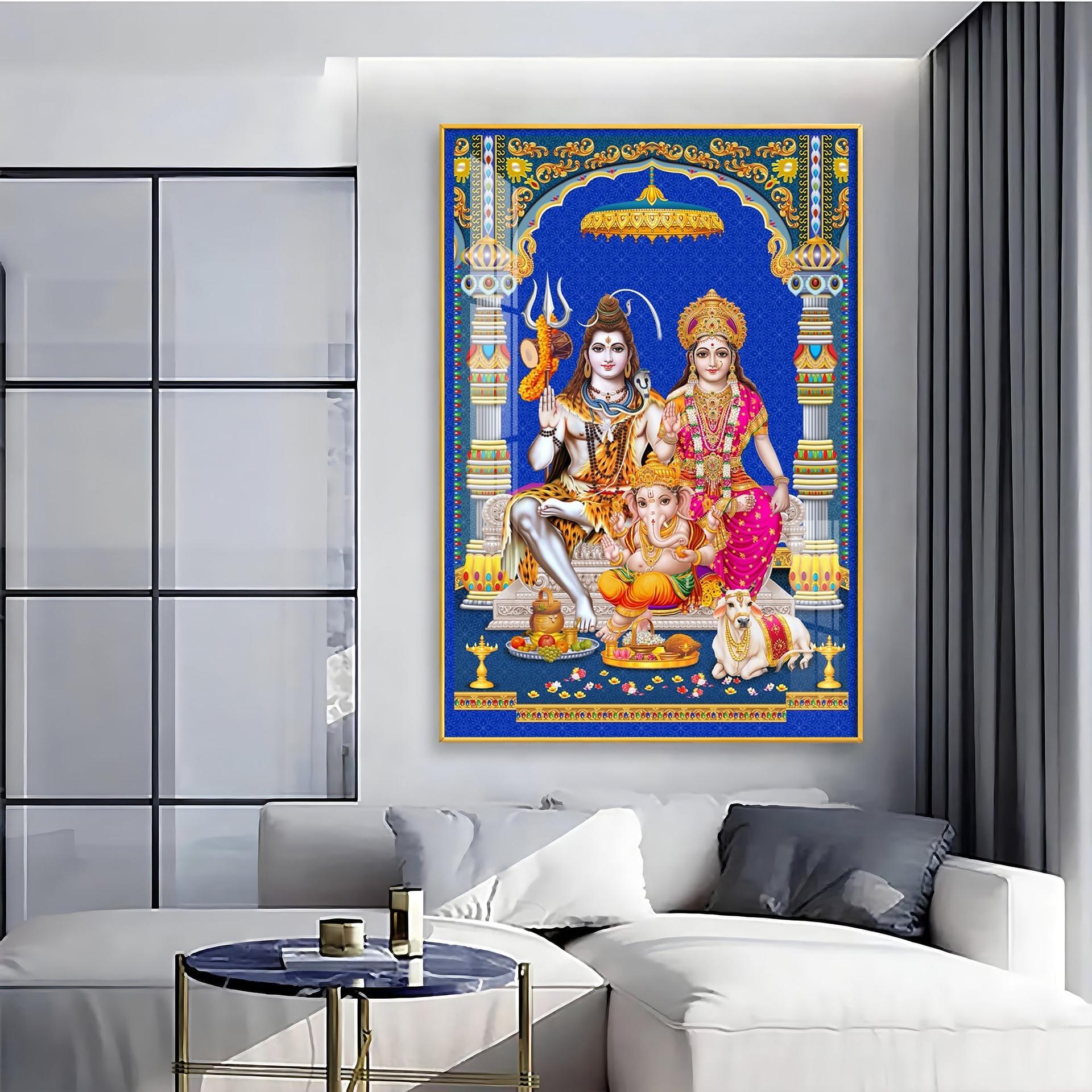 Divine Harmony Premium Acrylic Vertical Wall Art - Image 3
