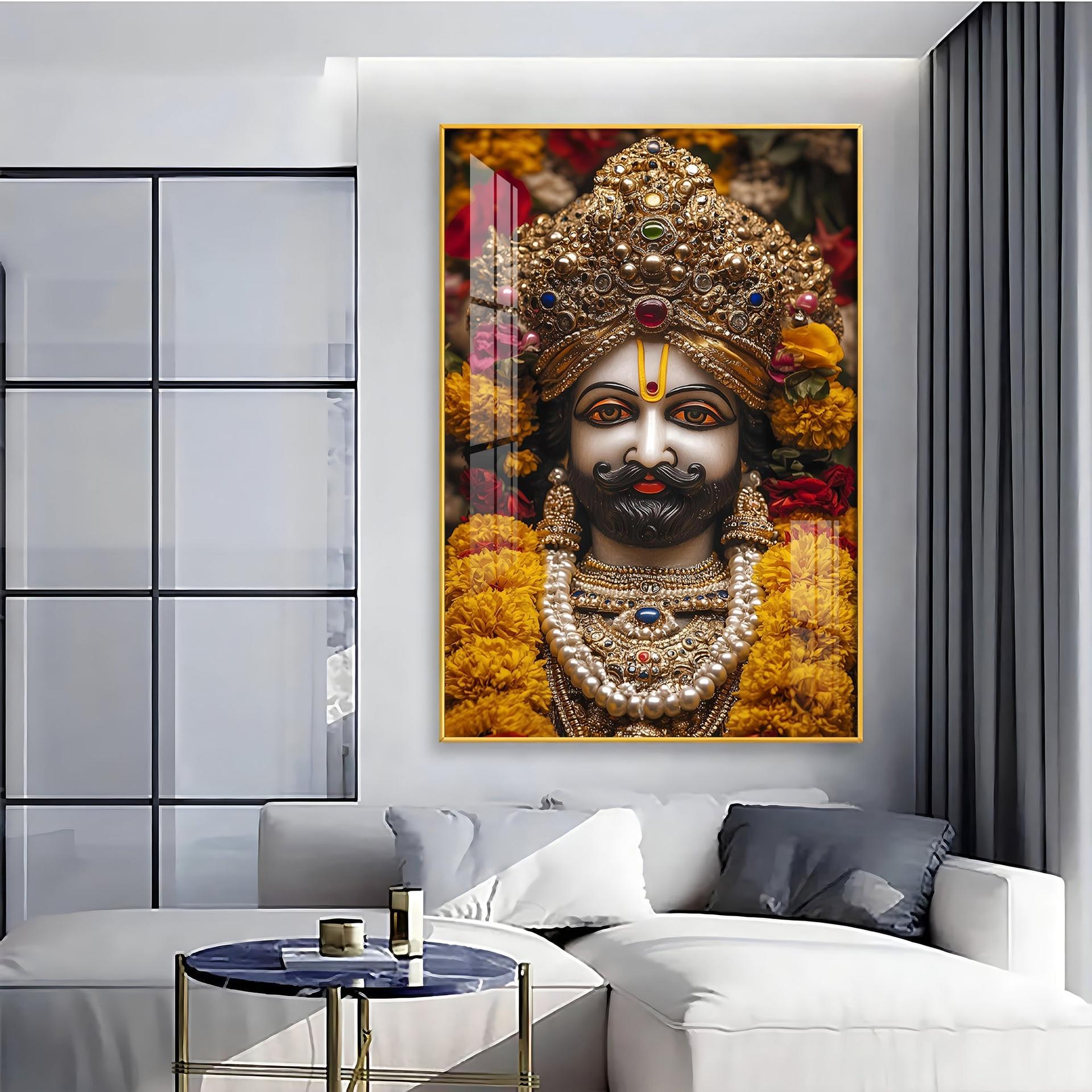Shree Khatu Shyam Premium Vertical Acrylic Wall Art - Image 5
