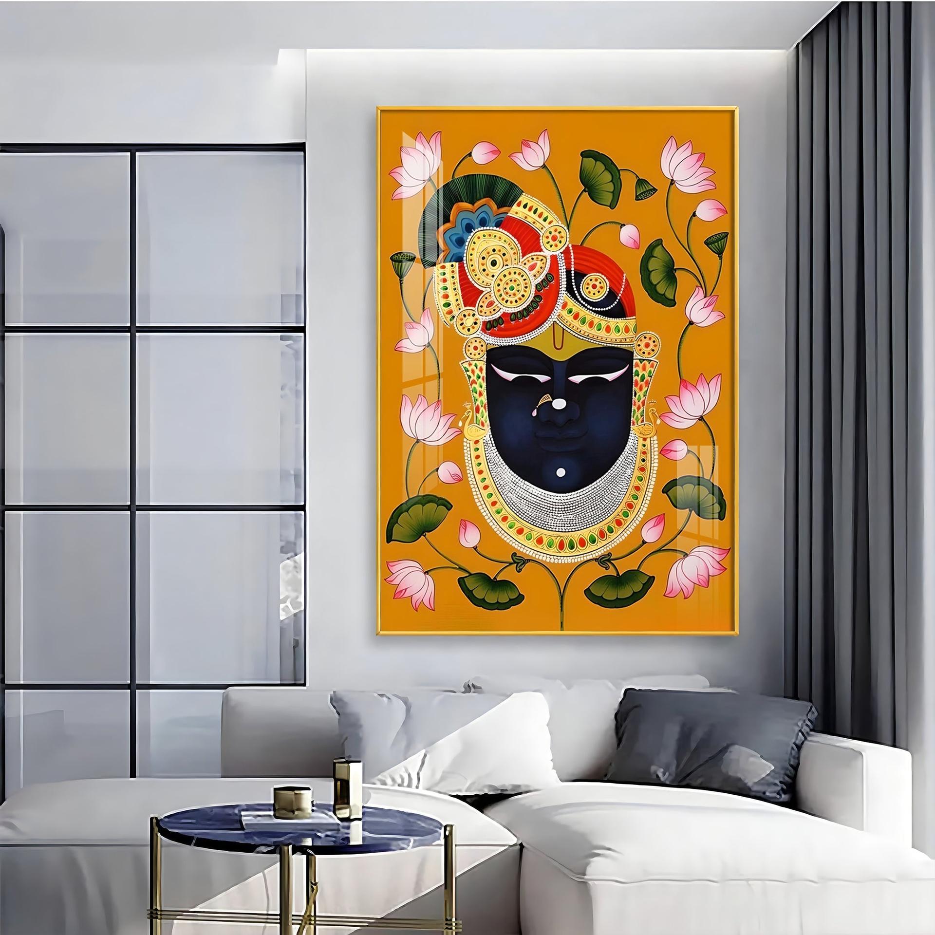 Divine Shreenathji Premium Vertical Acrylic Wall Art - Image 6
