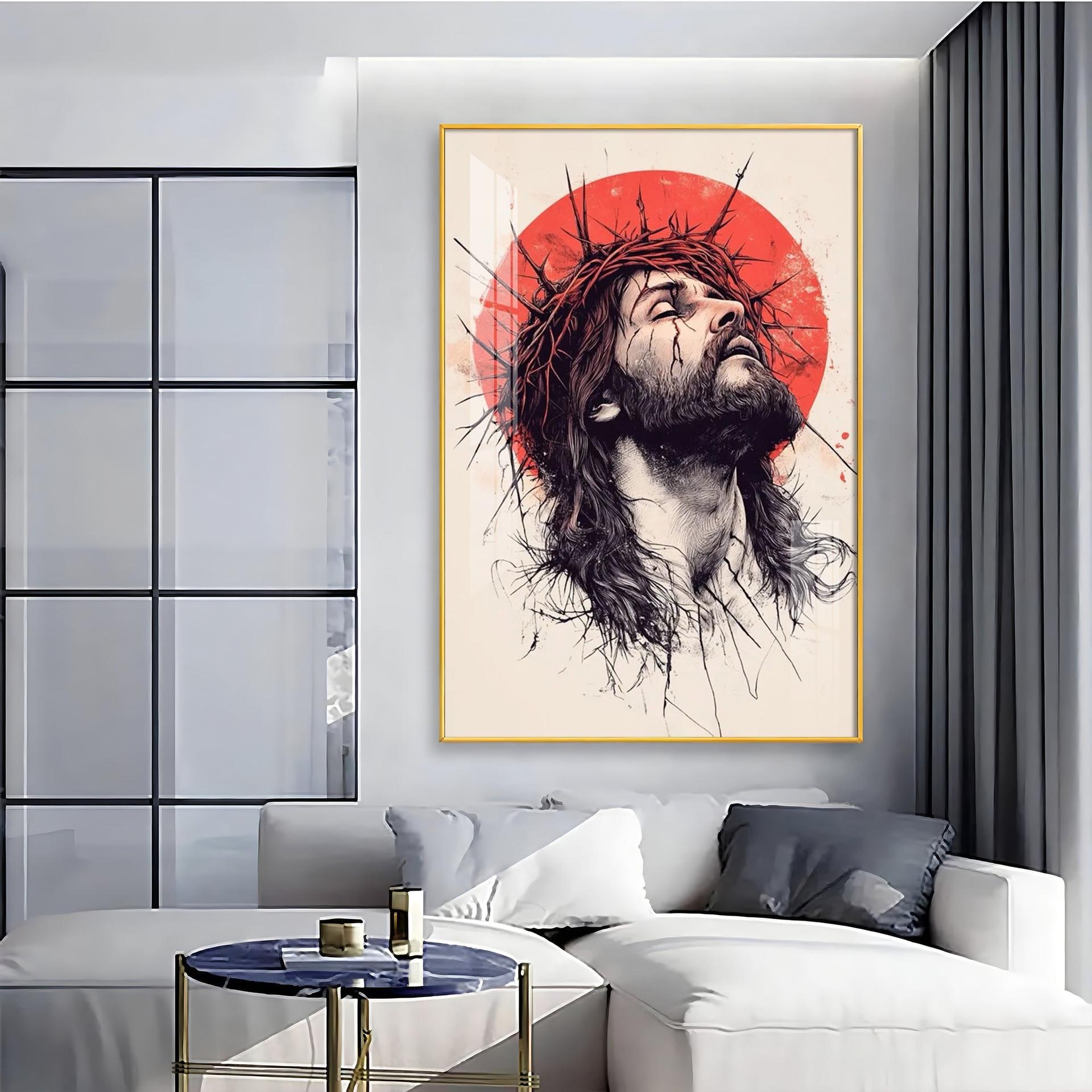 Jesus Christ Spiritual Reflection Premium Acrylic Wall Art - Image 7