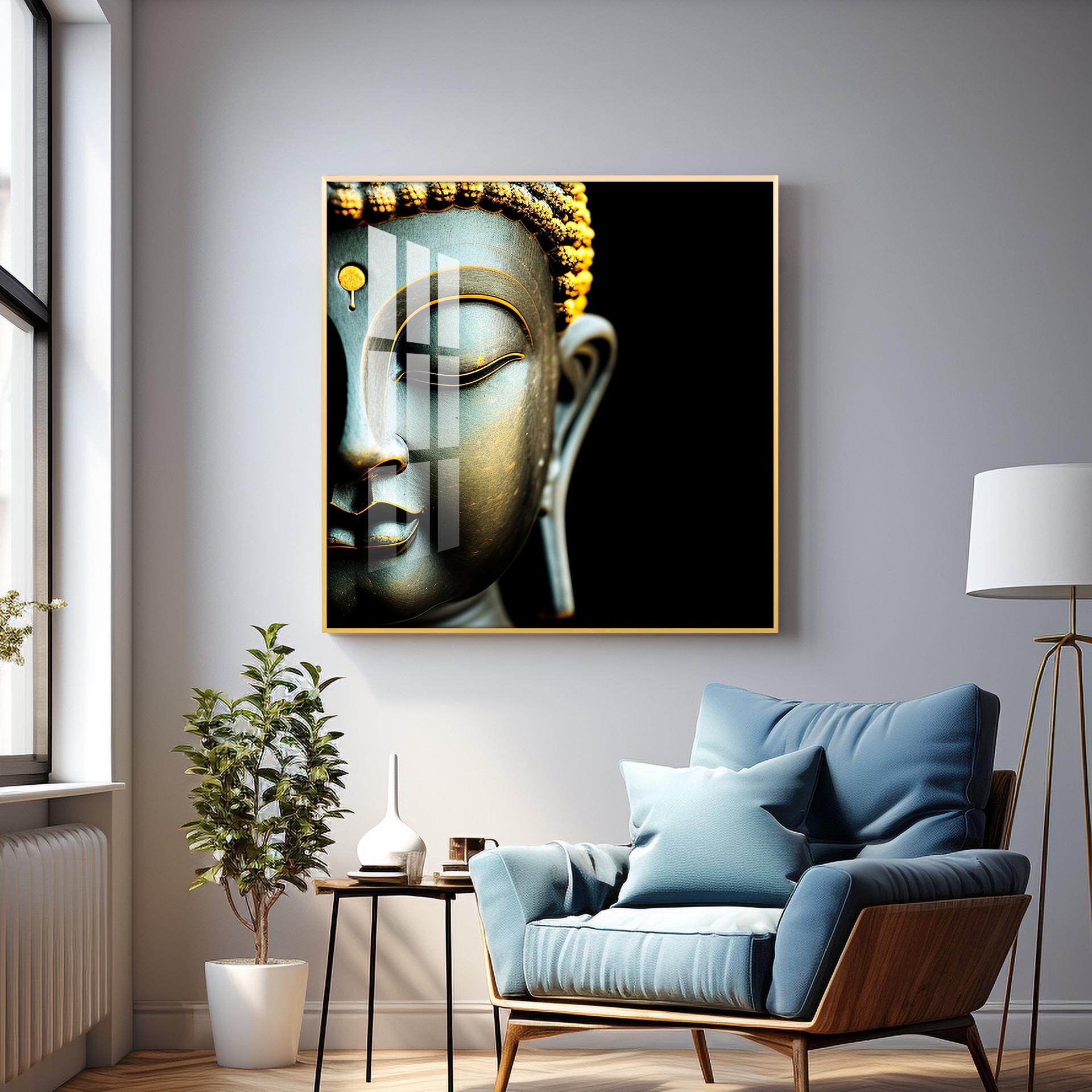 Buddha Statue Premium Acrylic Square Wall Art - Image 8
