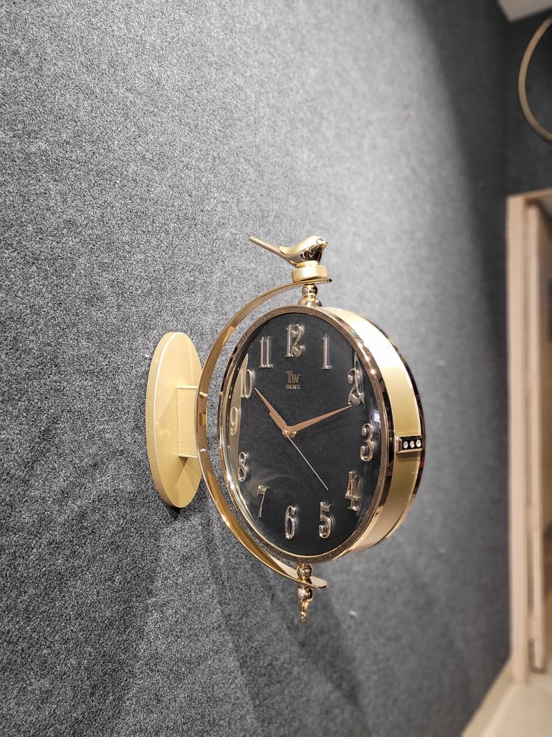 Double Side Hanging Wall Clock