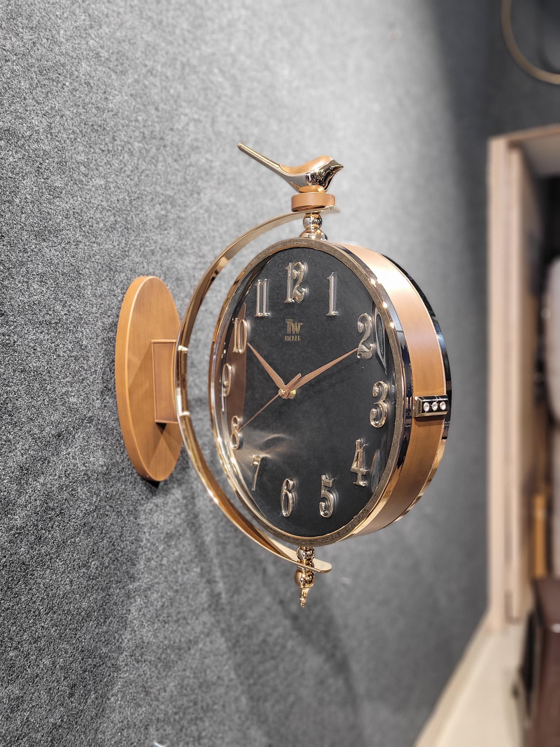 Double Side Hanging Wall Clock