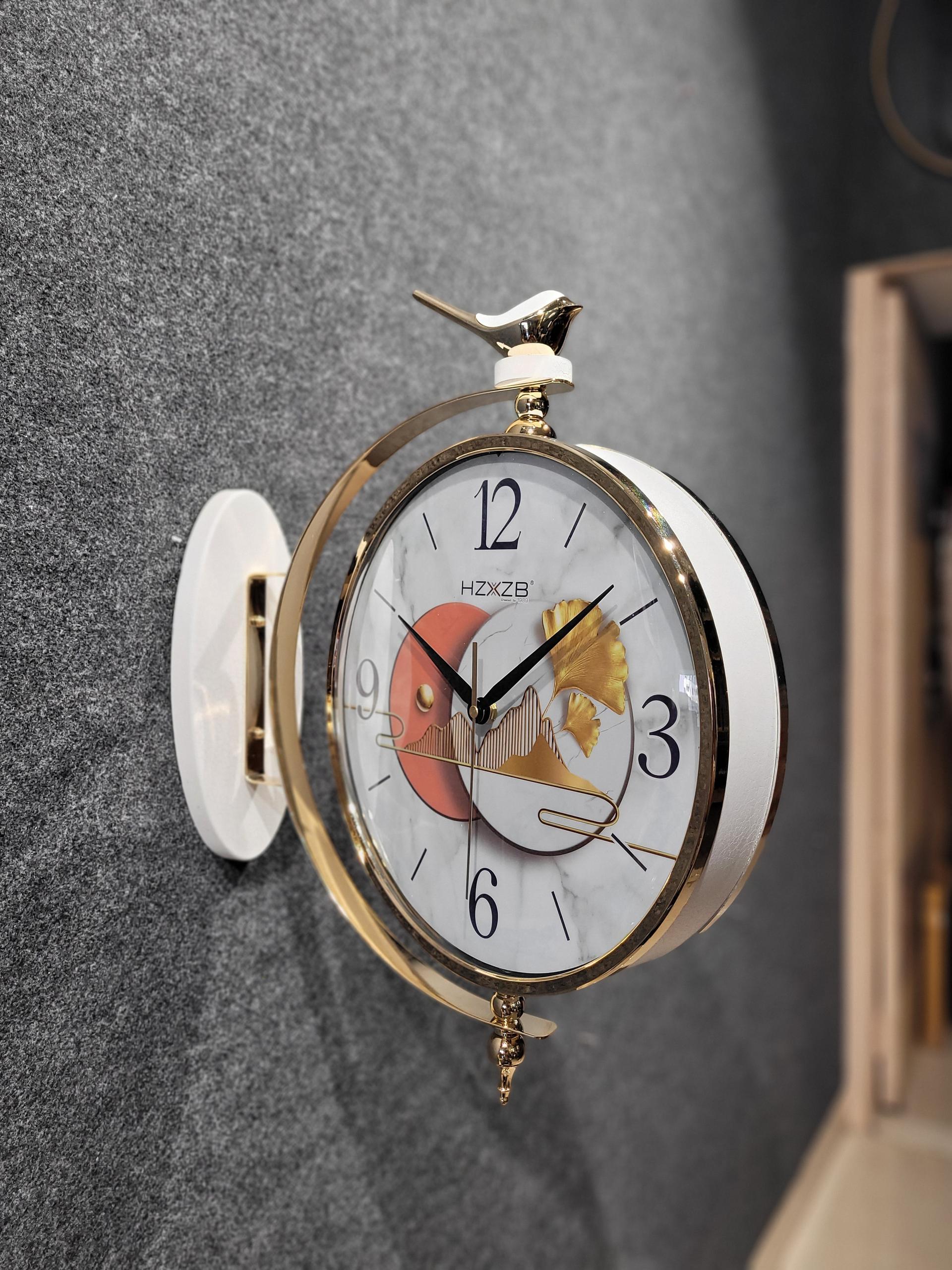 Double Side Hanging Wall Clock