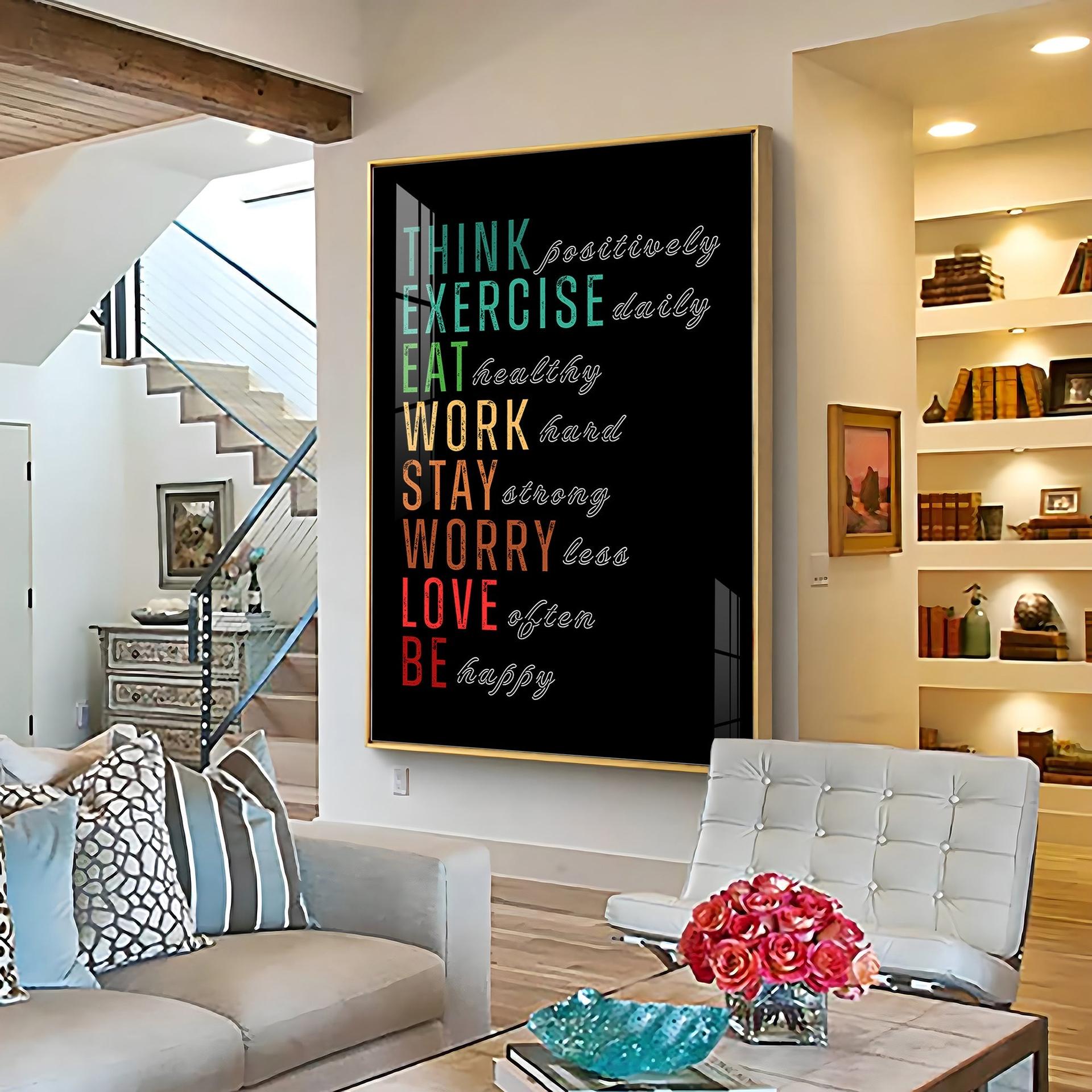 Motivational Quotes Premium Acrylic Vertical Wall Art - Image 5