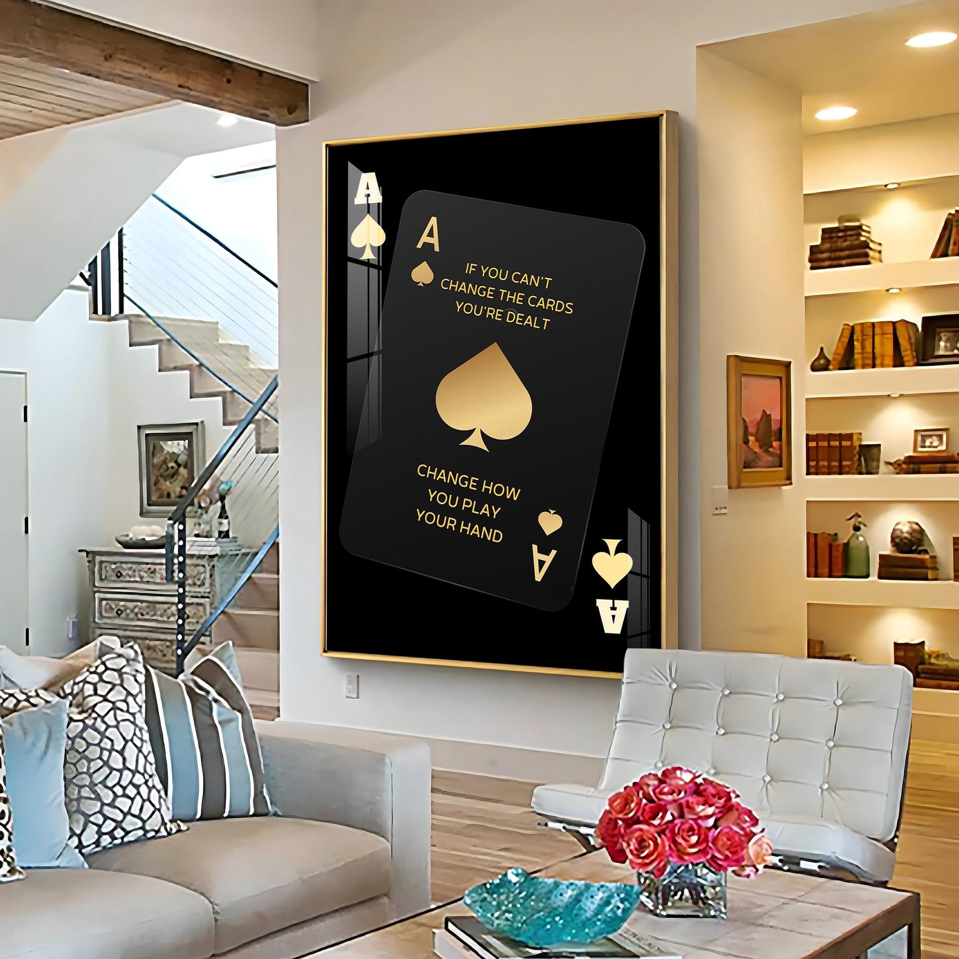 If You Can't Change The Cards Premium Acrylic Vertical Wall Art - Image 6