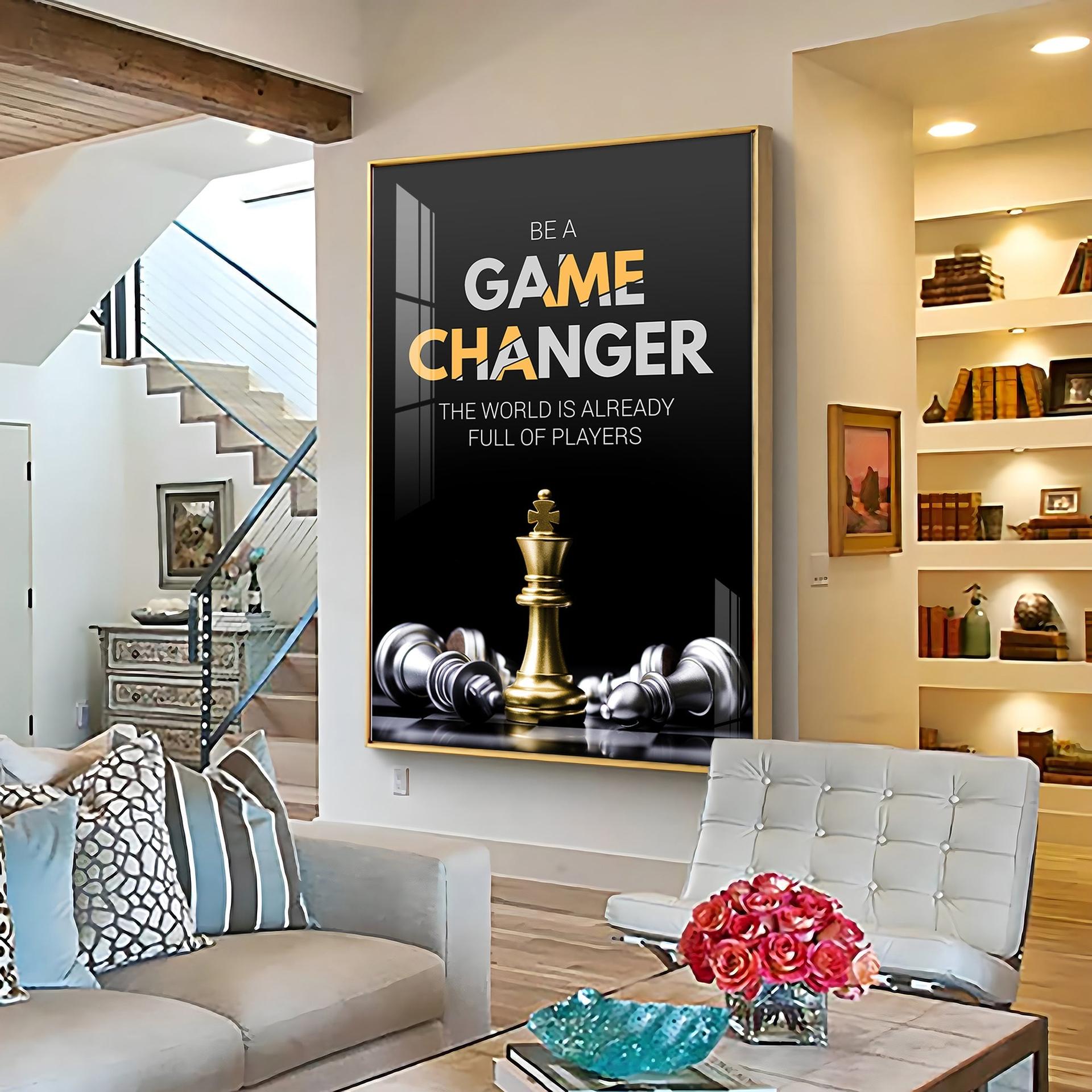 Be A Game Changer Premium Acrylic Vertical Wall Art - Image 4