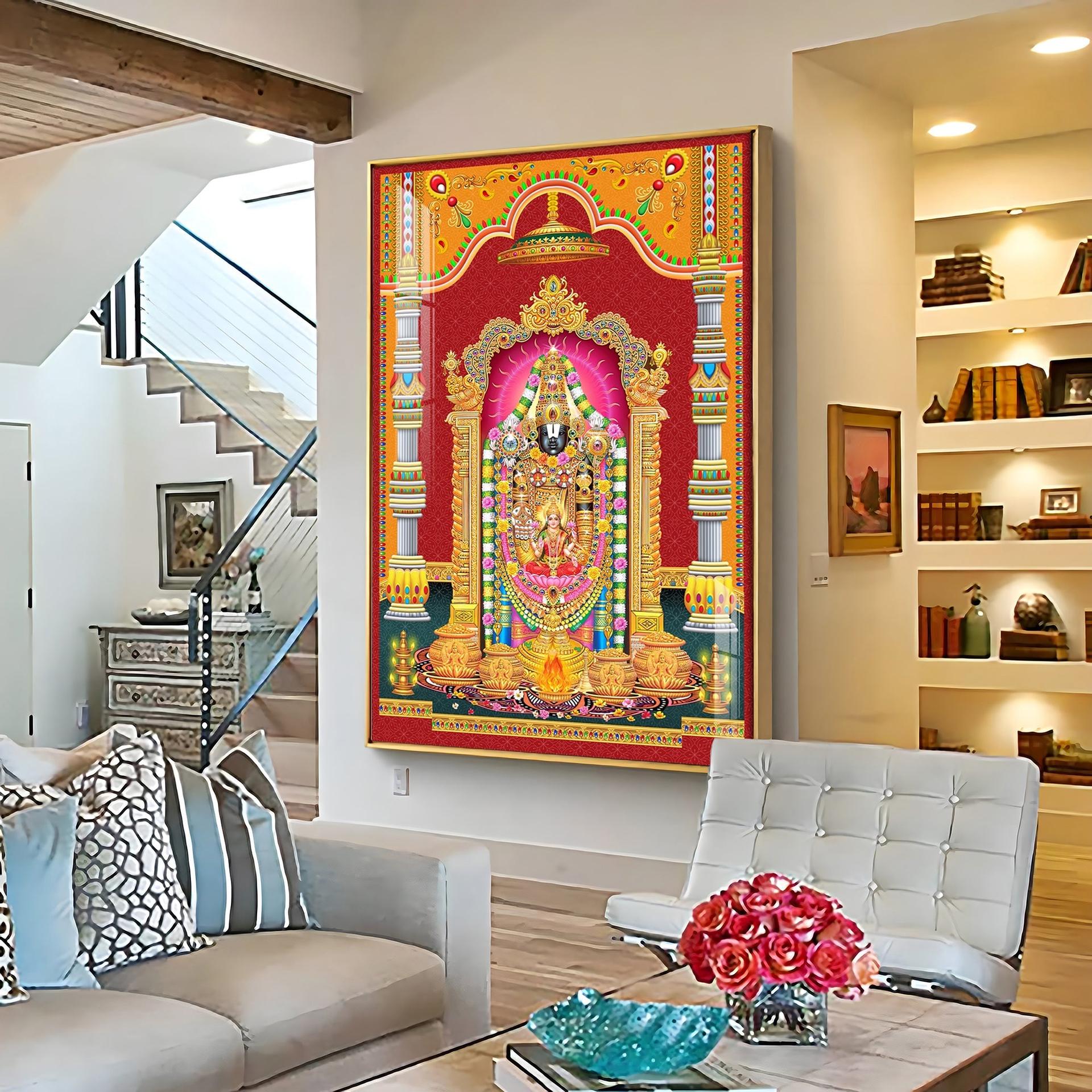 Narayana Blessing Premium Acrylic Vertical Wall Art - Image 3