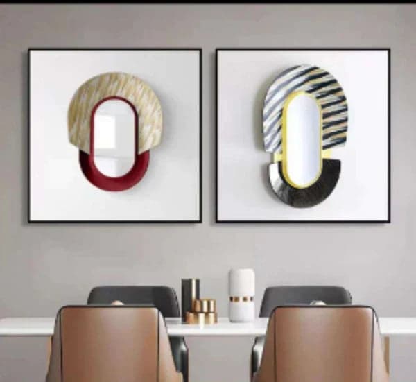 2 Piece Crystal Wall Decor