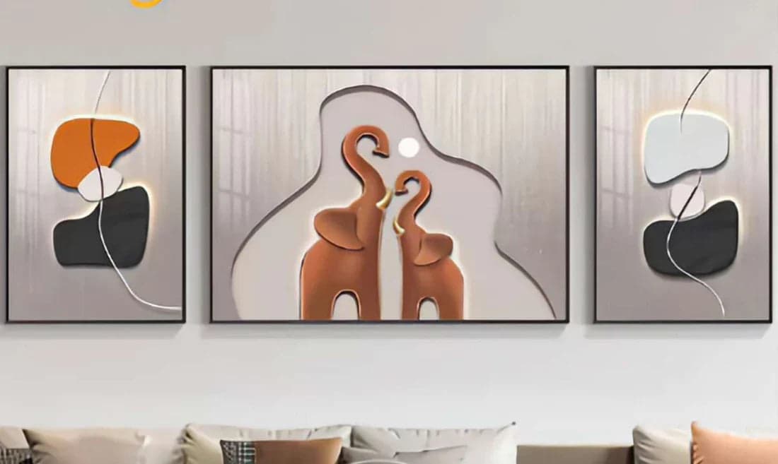 Abstract Crystal Wall Decor