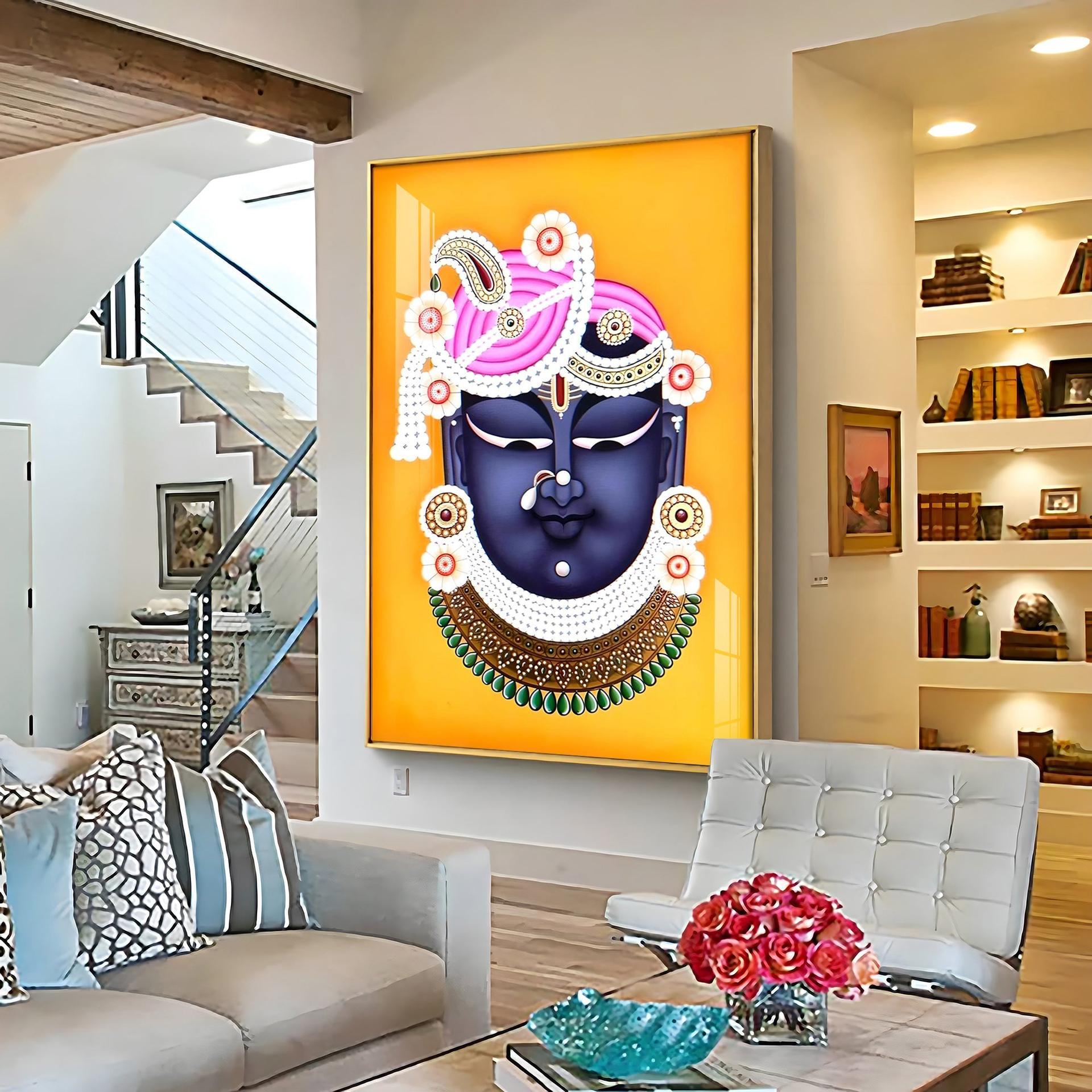 Lord Shreenathji Premium Vertical Acrylic Wall Art - Image 16