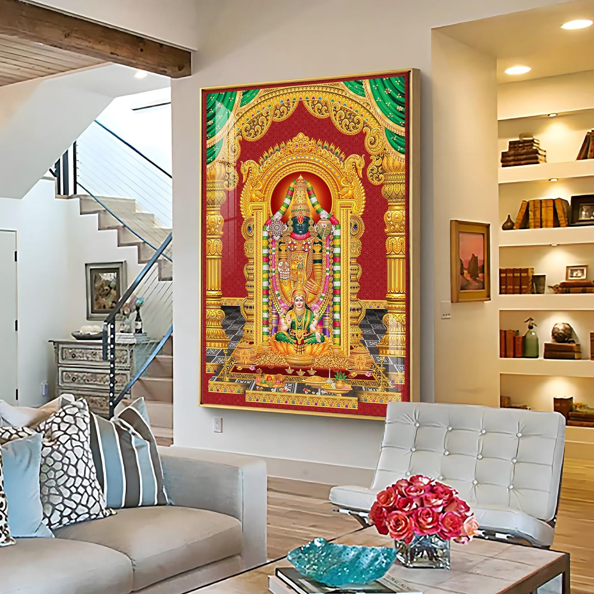 Lord Balaji Essence Premium Acrylic Vertical Wall Art - Image 4